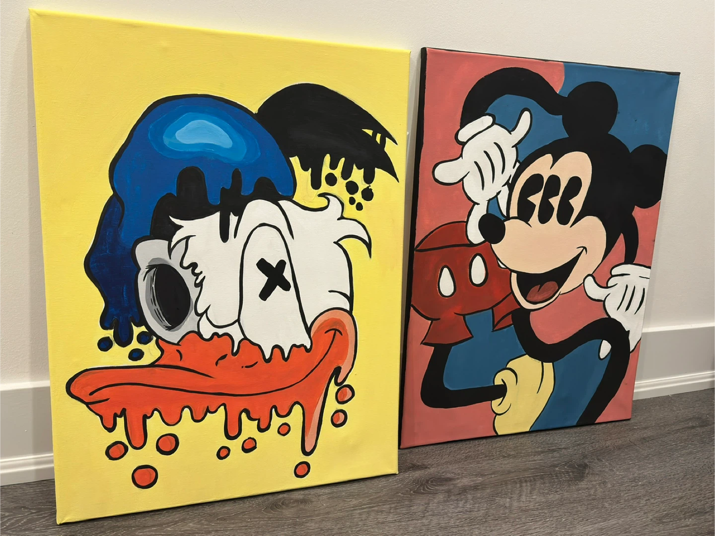 Mickey and Donald Duck Art Prints