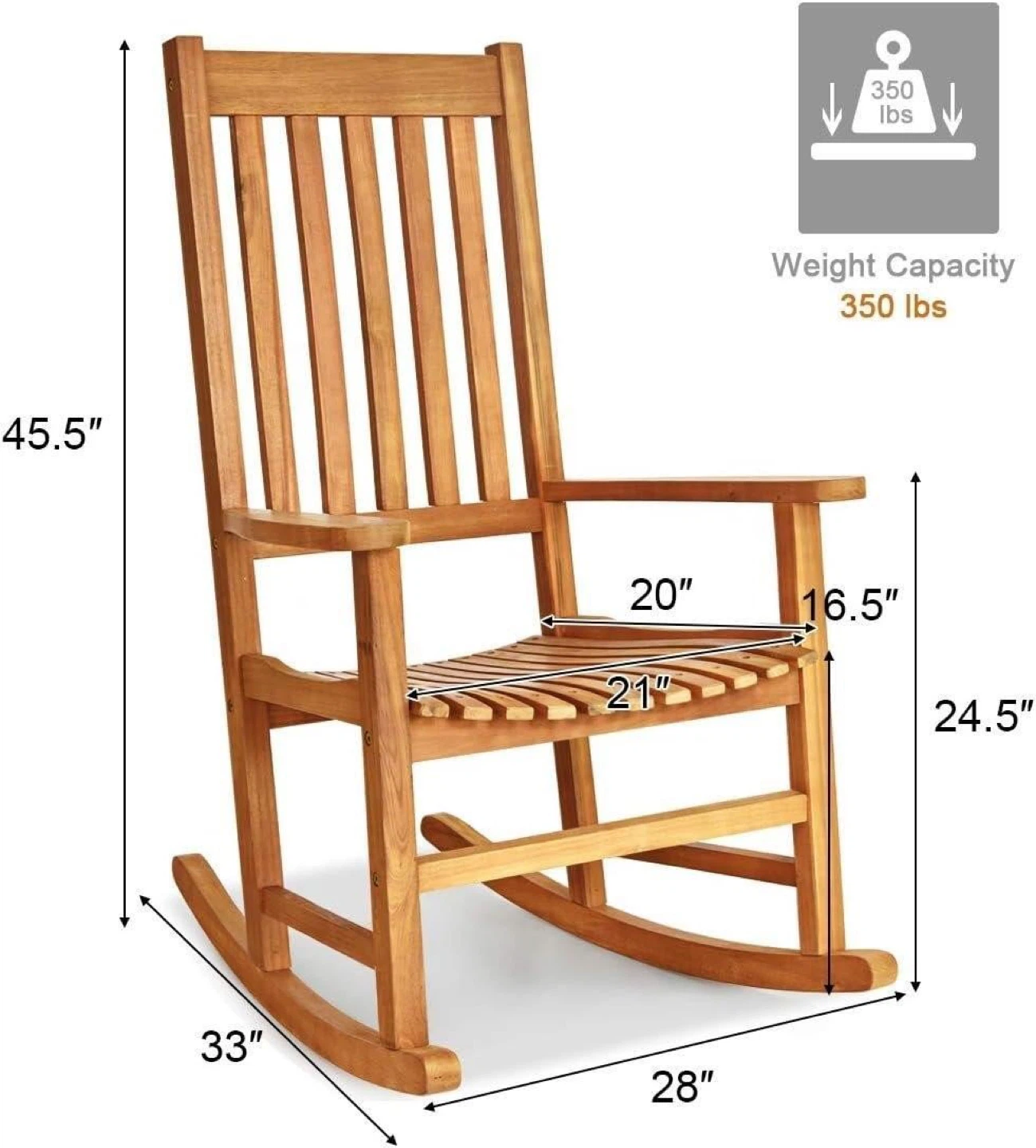 Wooden Rocking Chair - photo 2