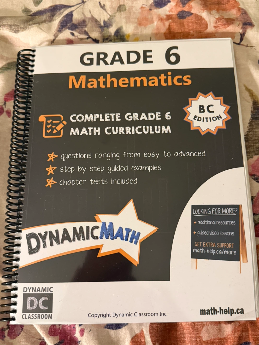 Grade 6 Mathematics BC Edition Curriculum Book