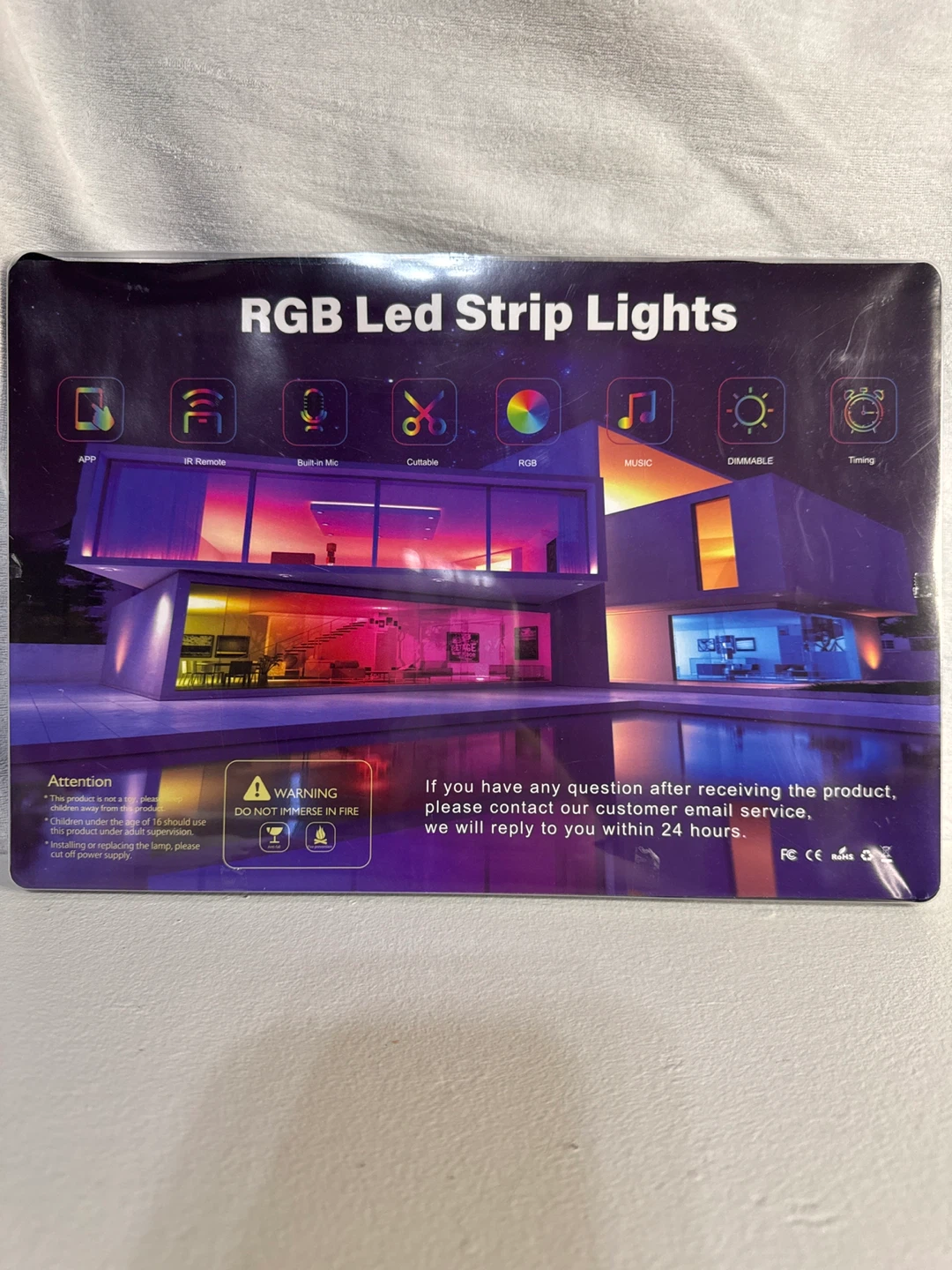 RGB LED Strip Lights Kit with Remote