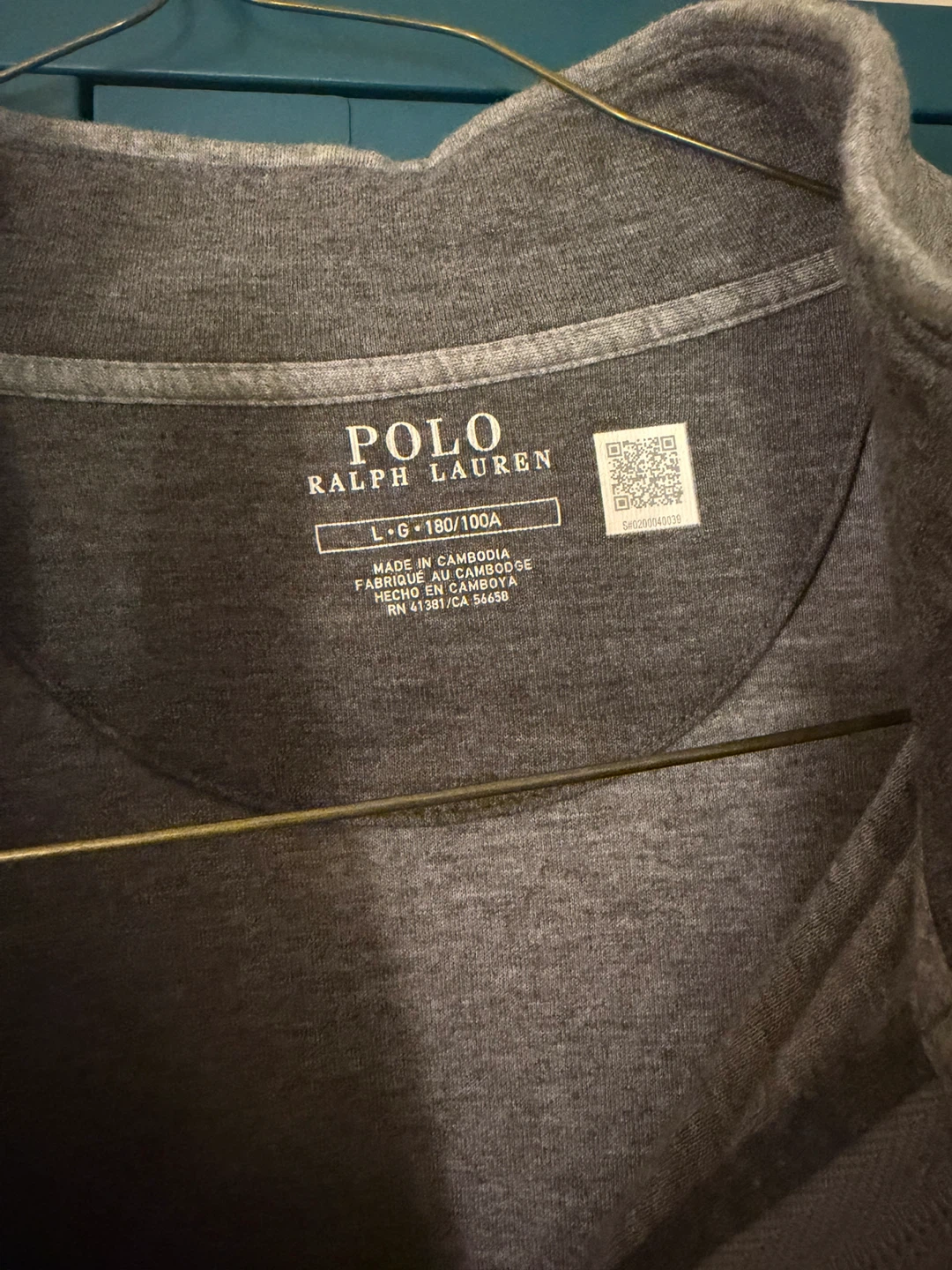 Polo Ralph Lauren Quarter Zip Sweatshirt - Grey - Size L - photo 5