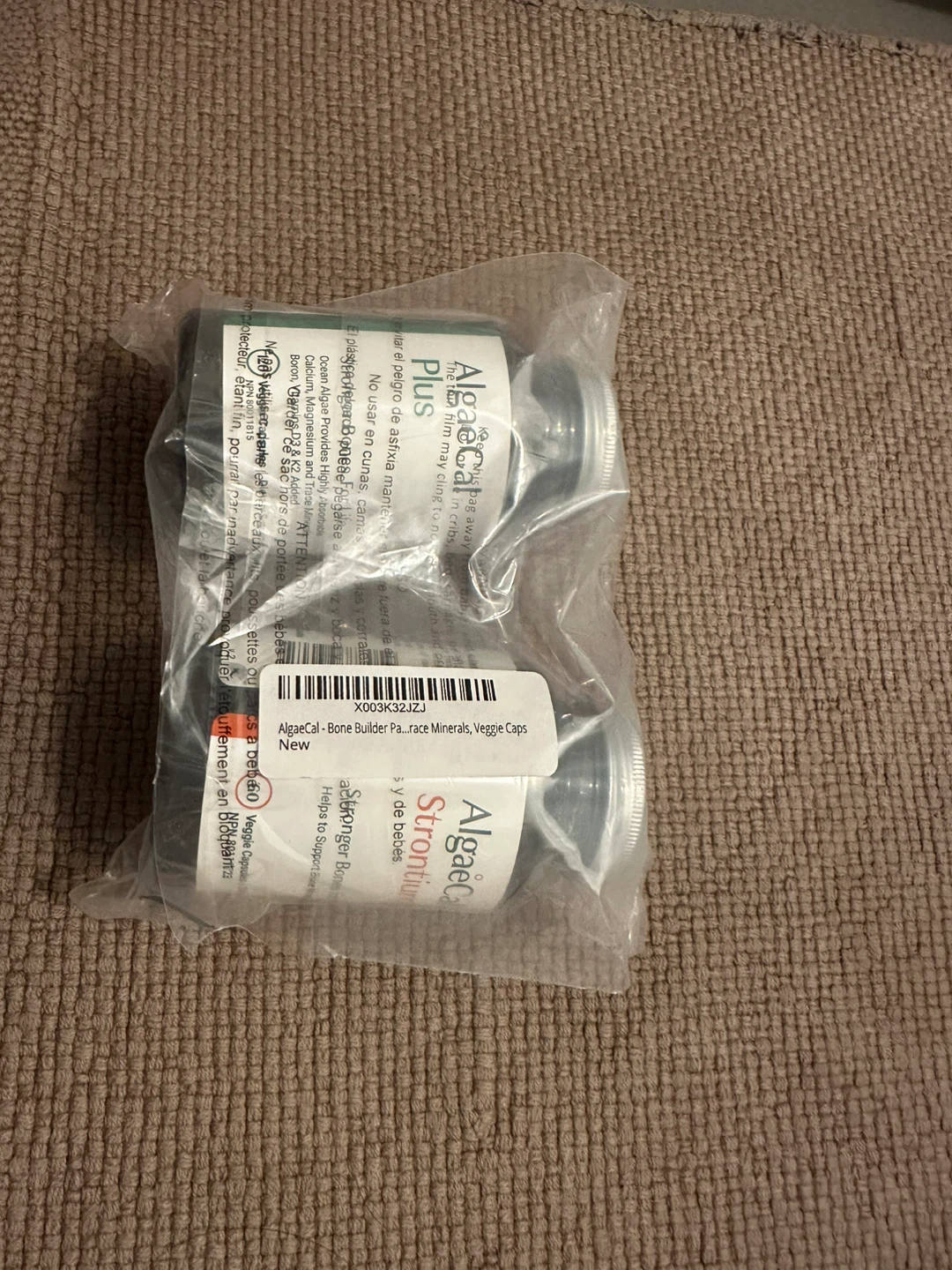 AlgaeCal Bone Builder Plus & Strontium, Veggie Caps