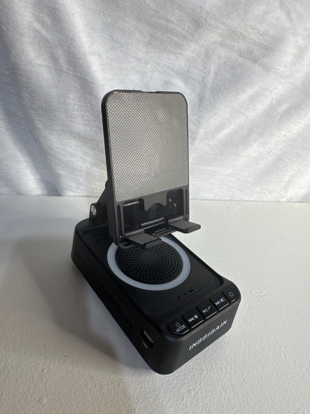 INSSISAIN F35 Cell Phone Stand with Wireless Induction Speaker - photo 4