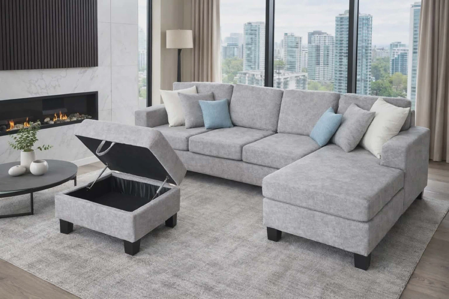 Brand New light Grey European style 4 seater lounge sofa 🏆🥕