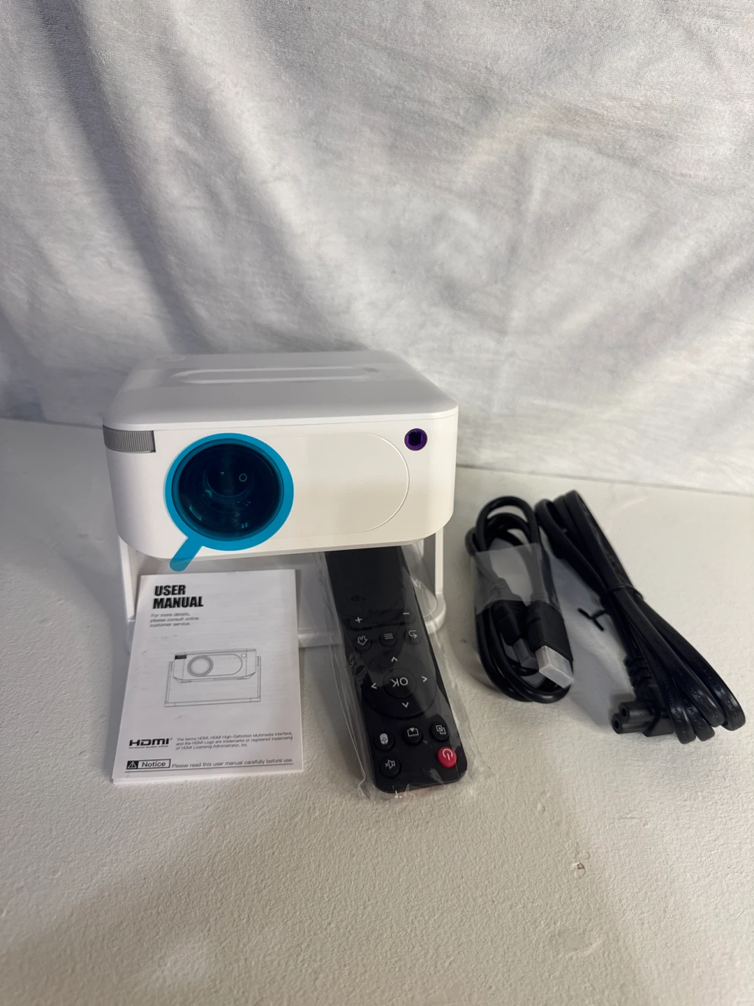 Mini Portable Projector with Remote and HDMI Cable - photo 2