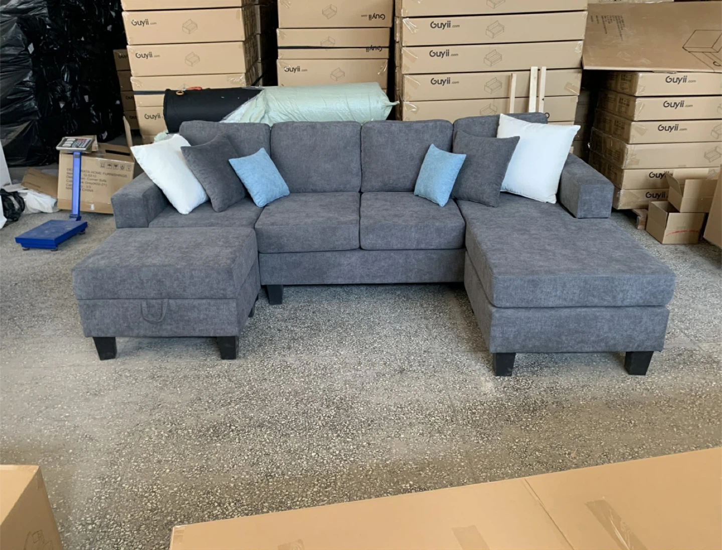 Brand New Dark Grey European style 4 seater lounge sofa 🏆 - photo 4