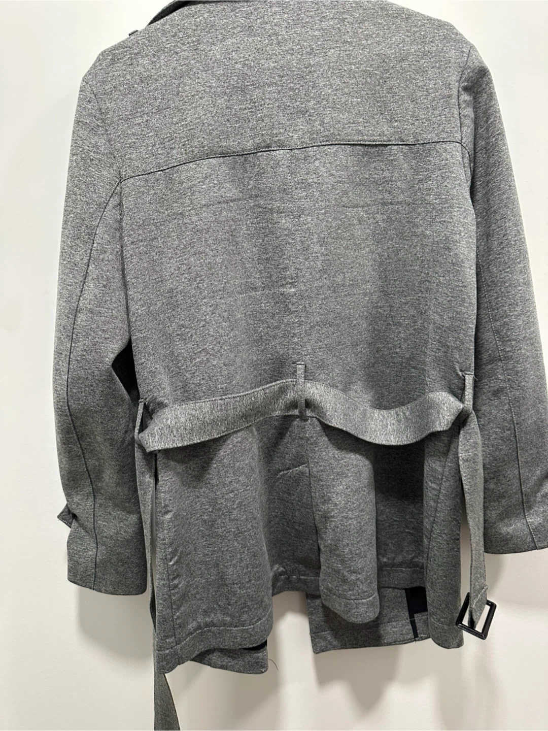 Zara Man Grey Double-Breasted Trench Coat - photo 4