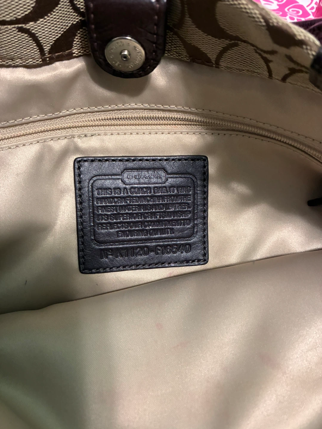 Penelope Signature Jacquard Carryall shoulder bag - photo 3