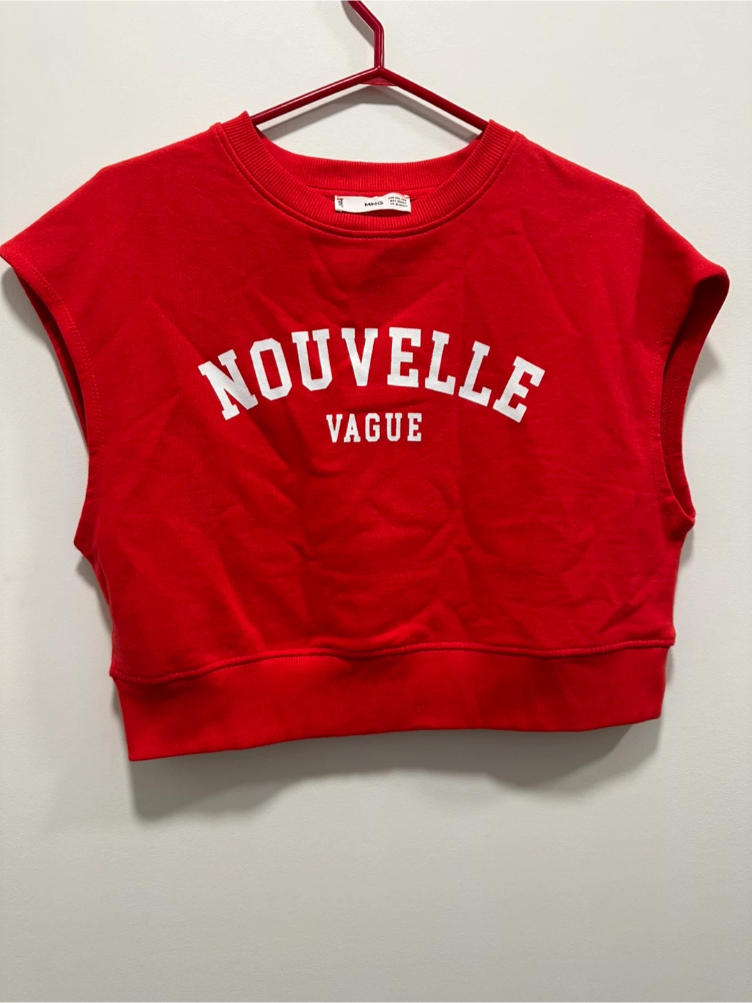 MNG Red Cropped Sweatshirt Nouvelle Vague
