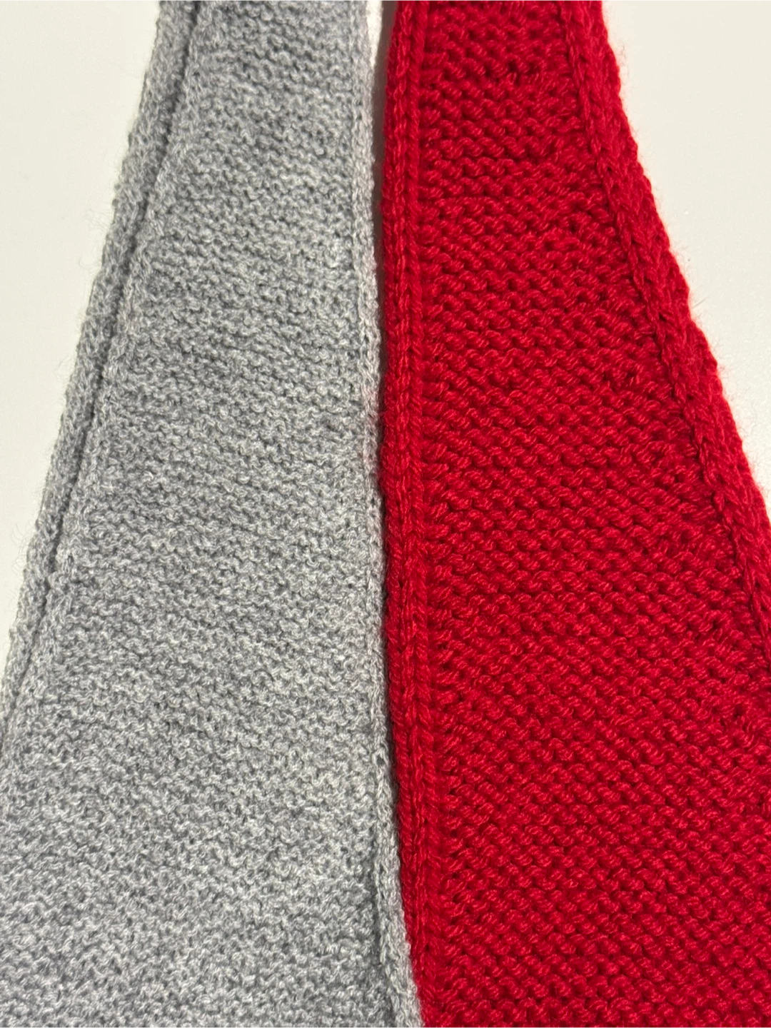 Handmade Knitted Hood/Scarf - grey color, lightweight fine yarn - photo 3