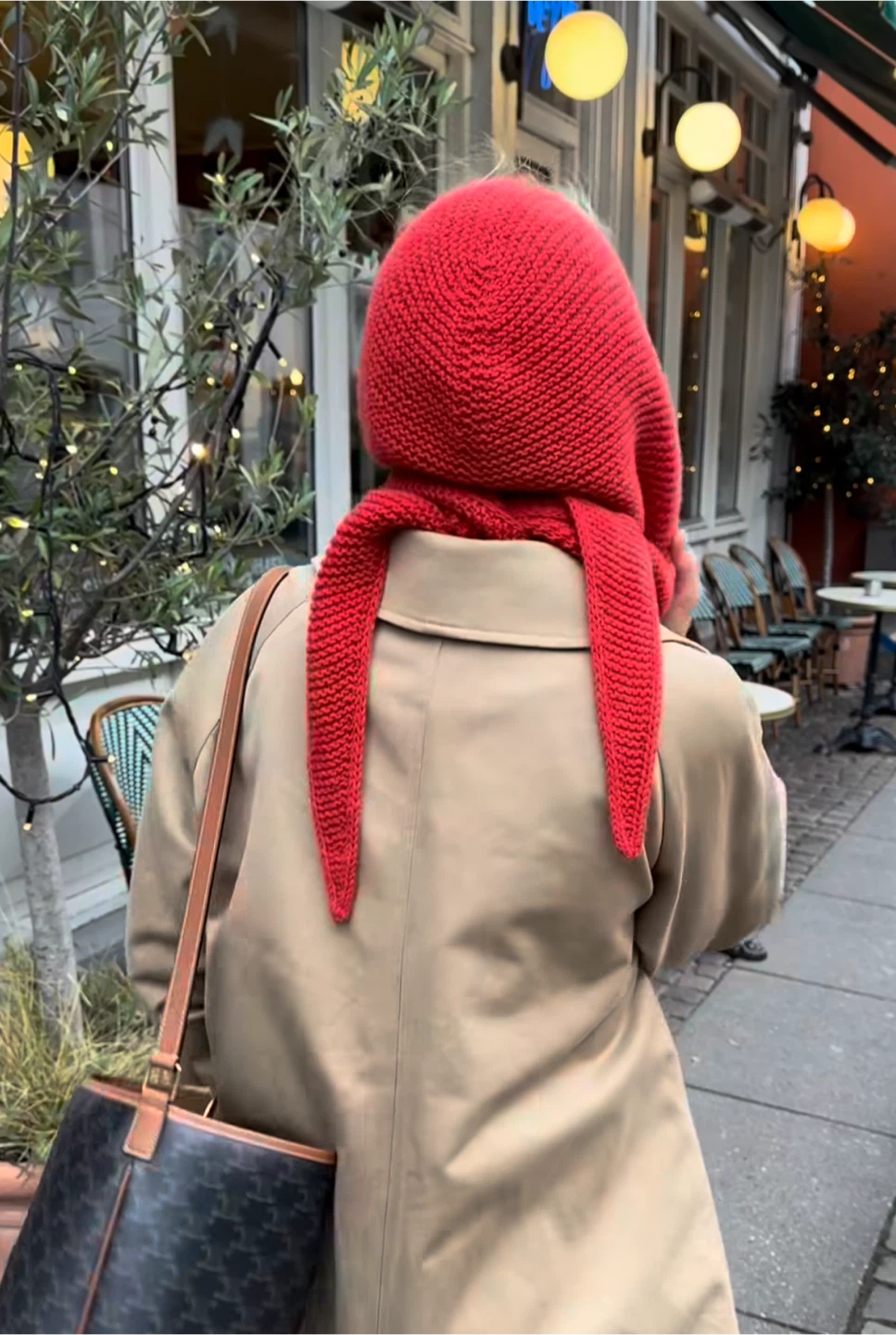 Handmade Knitted Hood/Scarf - grey color, lightweight fine yarn - photo 4