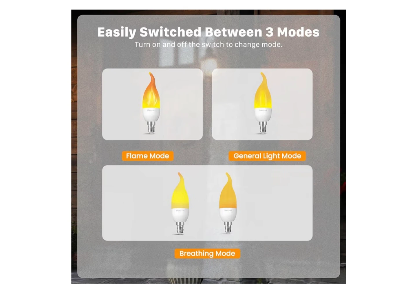 Hompavo LED Flame Light Bulbs - 8 Pack - photo 4