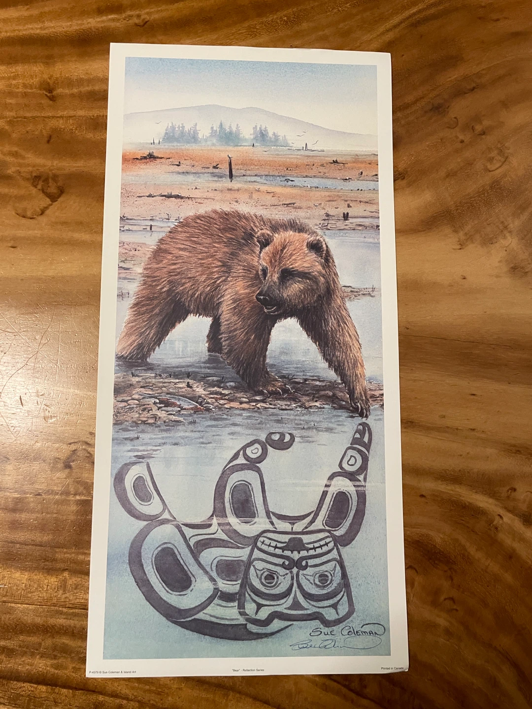 Sue Coleman "Bear" Reflection Series Art Print