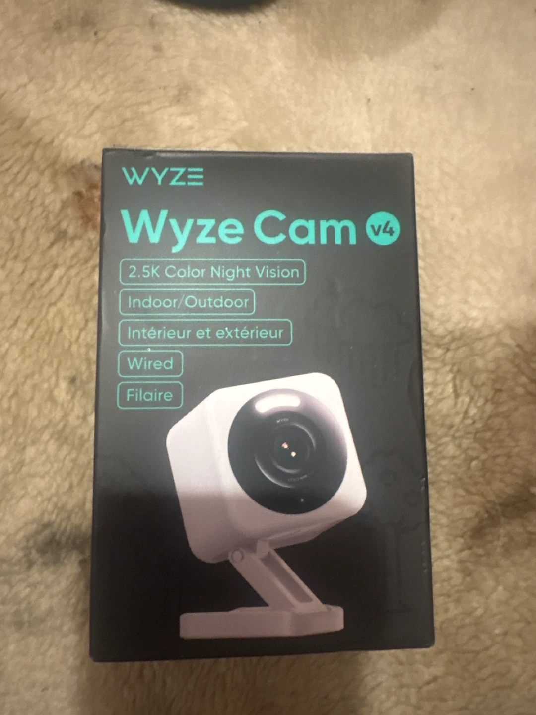 Wyze Cam v4 2.5K Color Night Vision Indoor/Outdoor Wired Camera