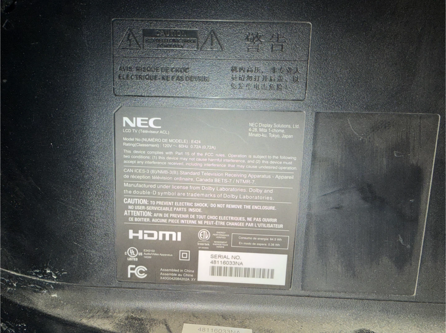 RCA 32" LCD TV - photo 2