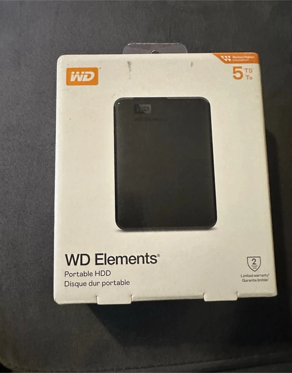 WD Elements 5TB Portable External Hard Drive HDD