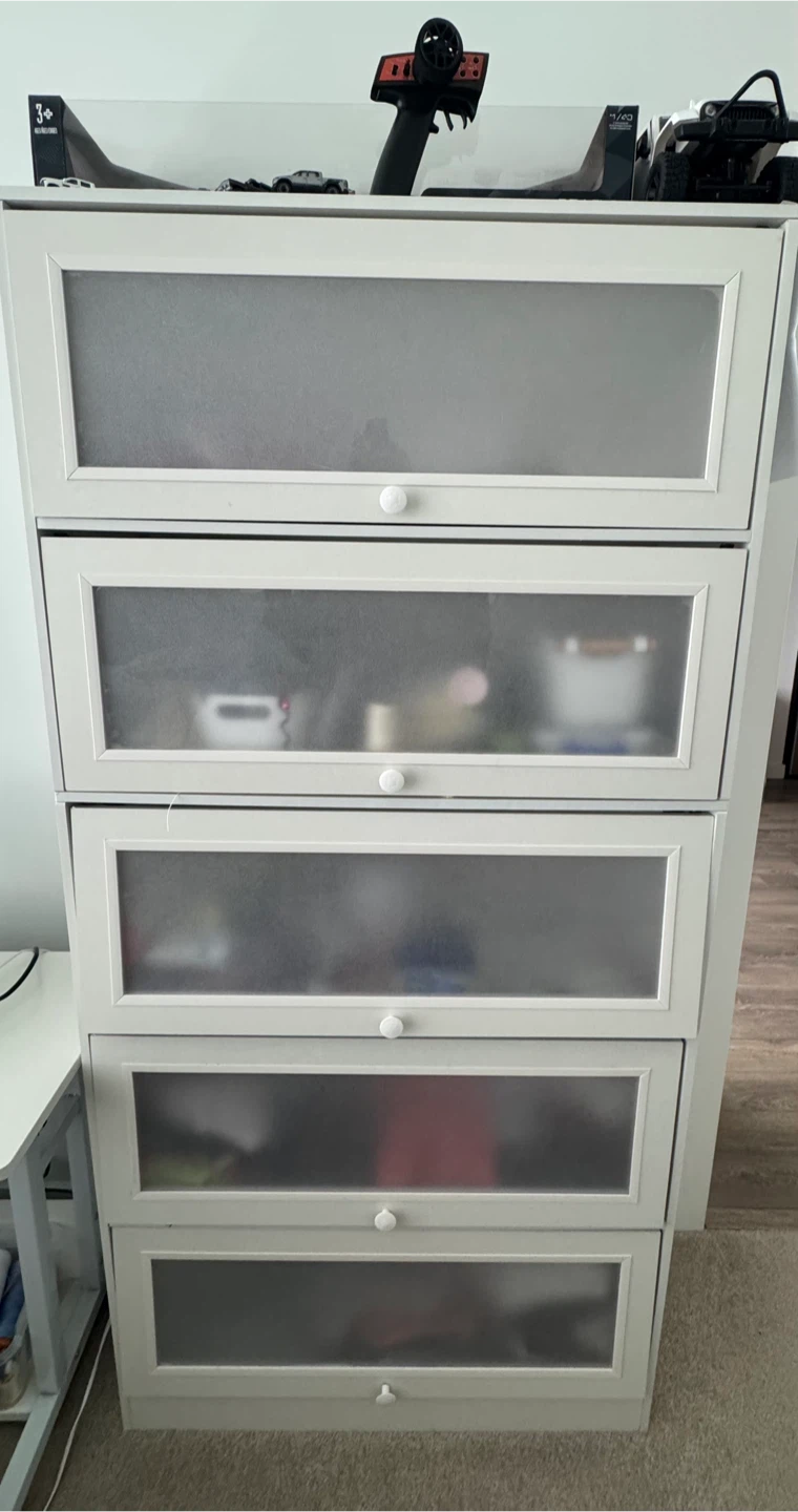 Lightwood 5‑Drawer Cupboard