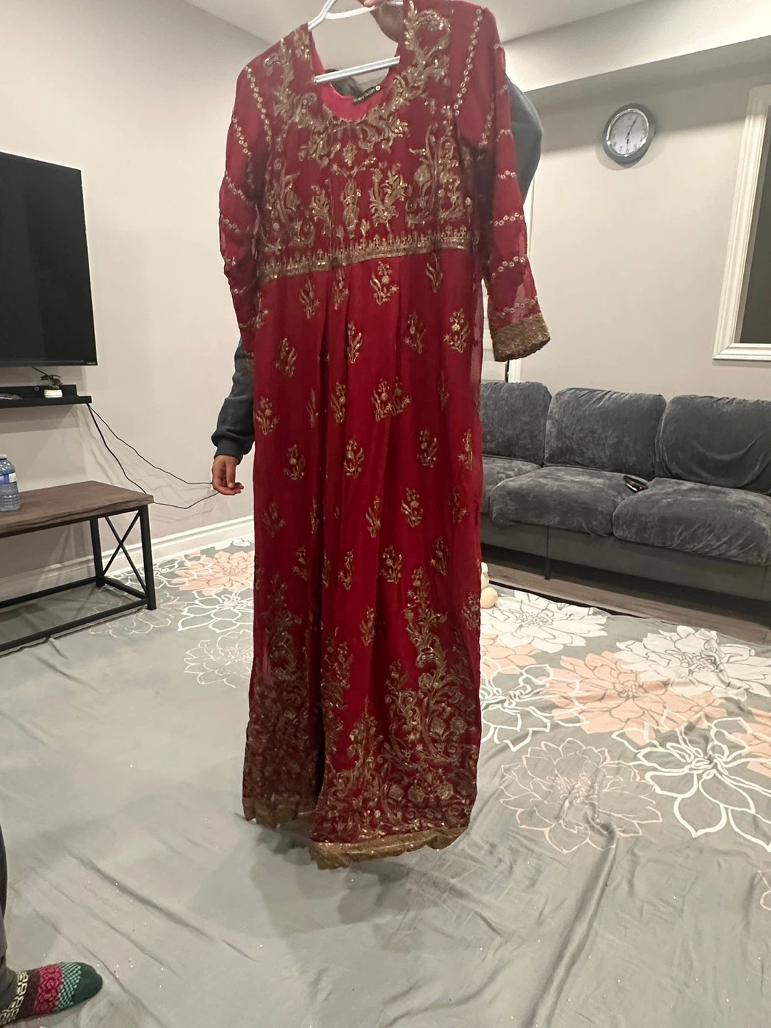 Three Piece Shalwar Kameez Outfit Set - photo 3