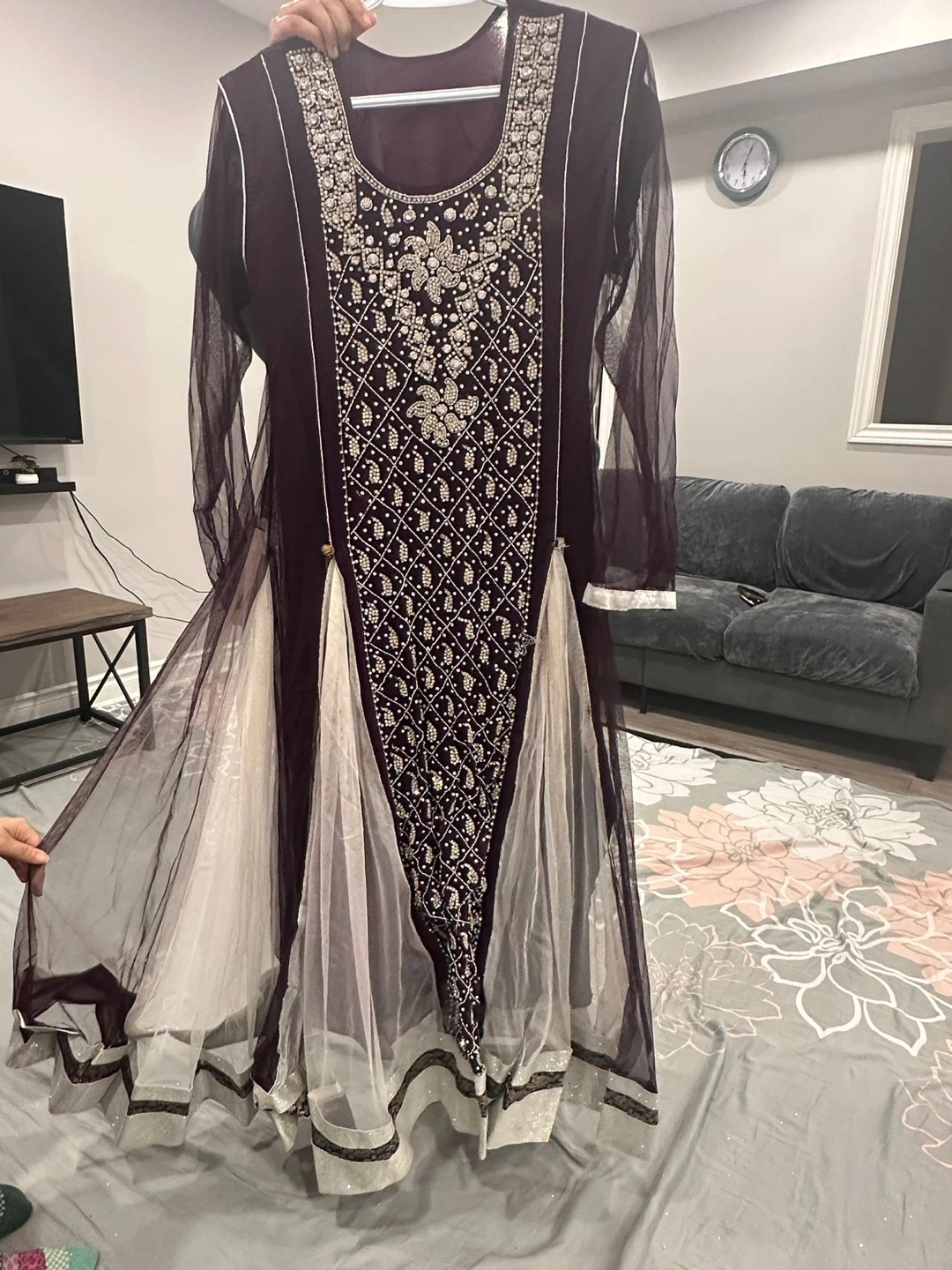 Three Piece Shalwar Kameez Outfit Set - photo 4
