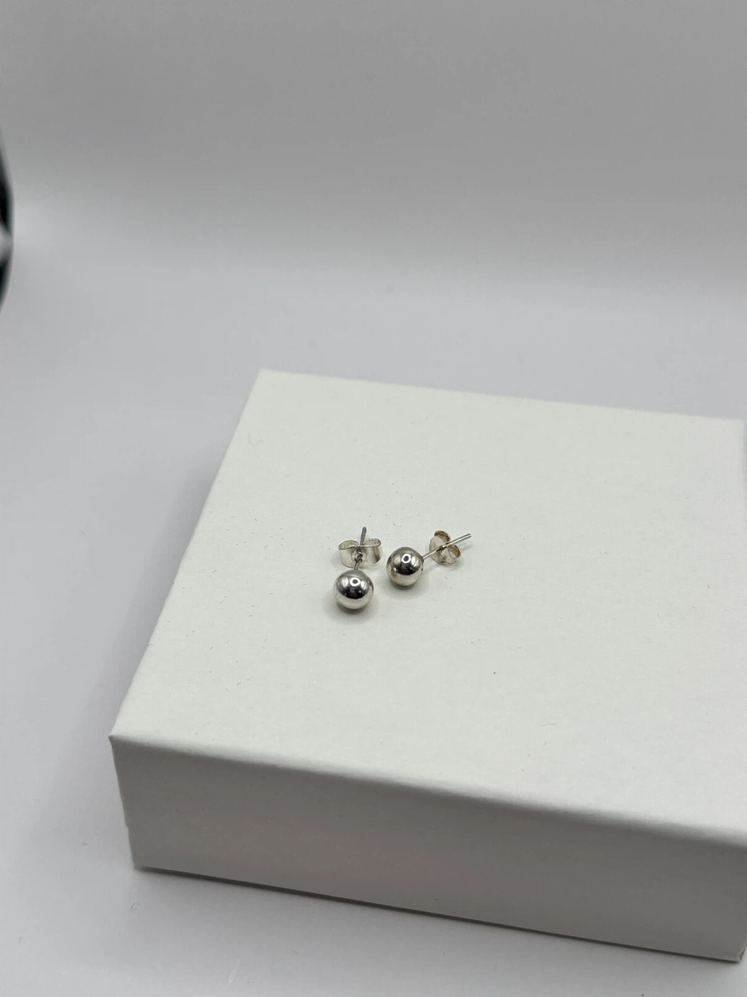 Silver 925 Ball Stud Earrings - photo 3
