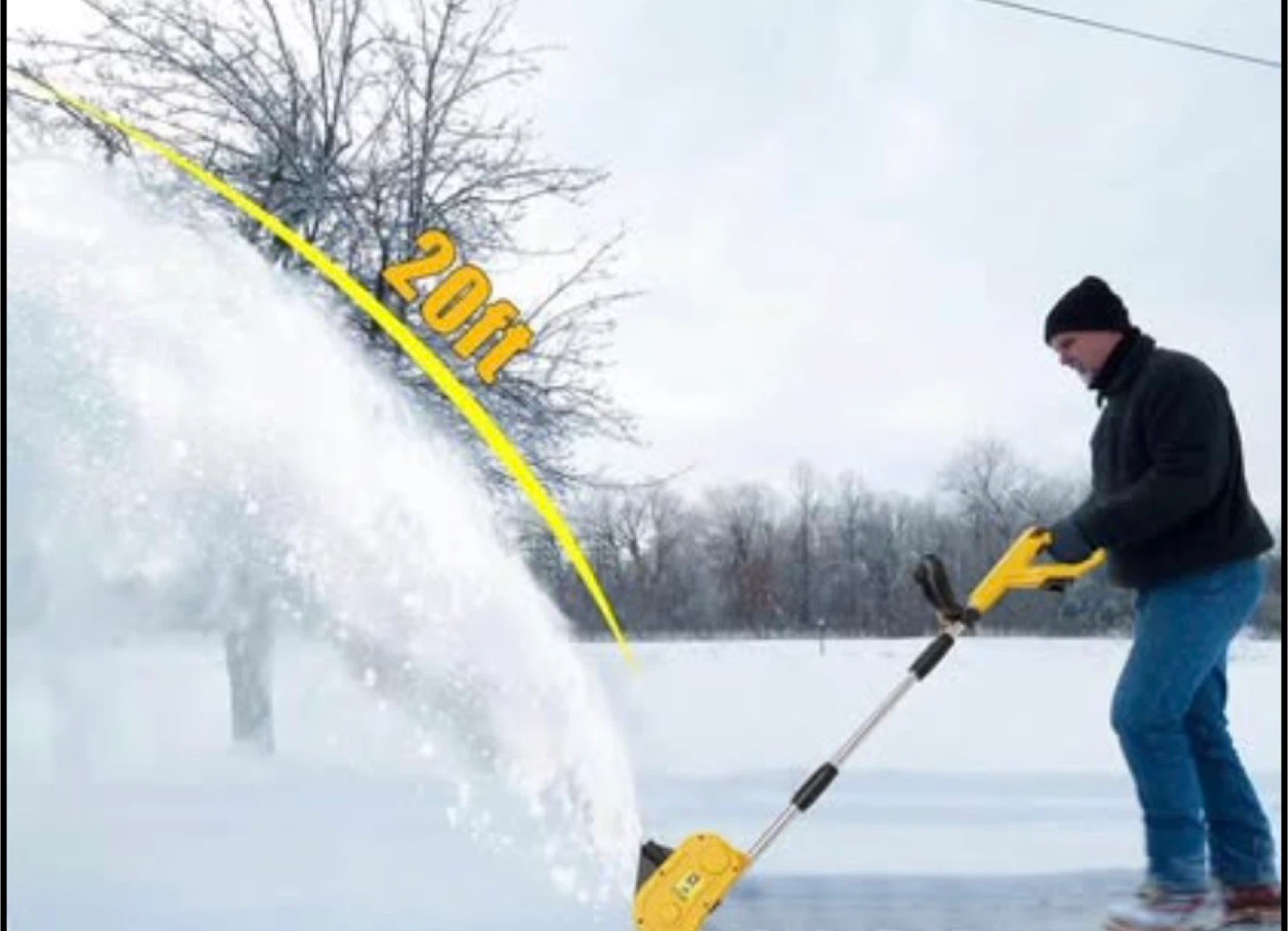 Yellow Electric Snow Shovel/Blower - photo 2