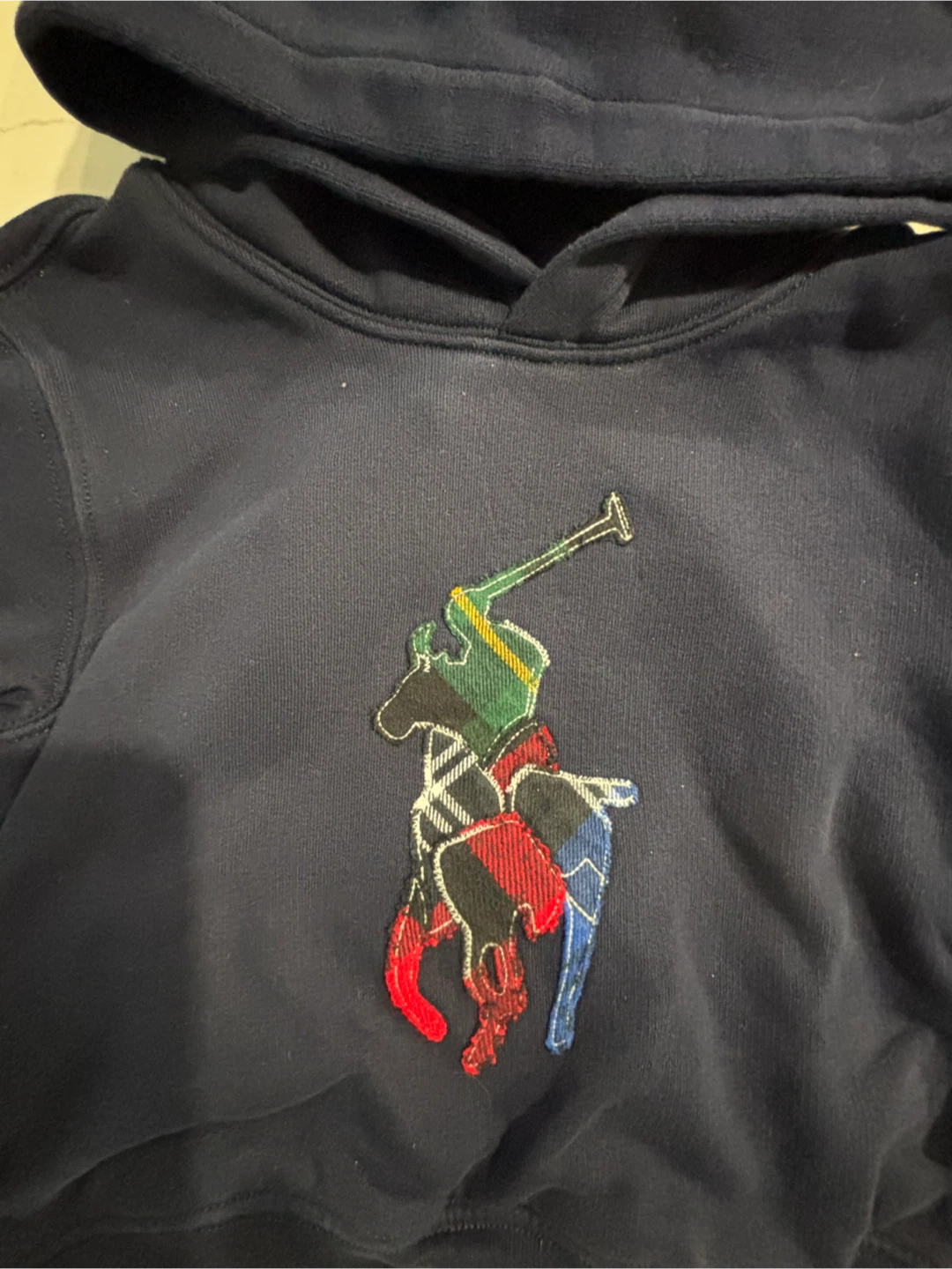 Kids Polo Ralph Lauren Navy Hoodie Size 4 - photo 2