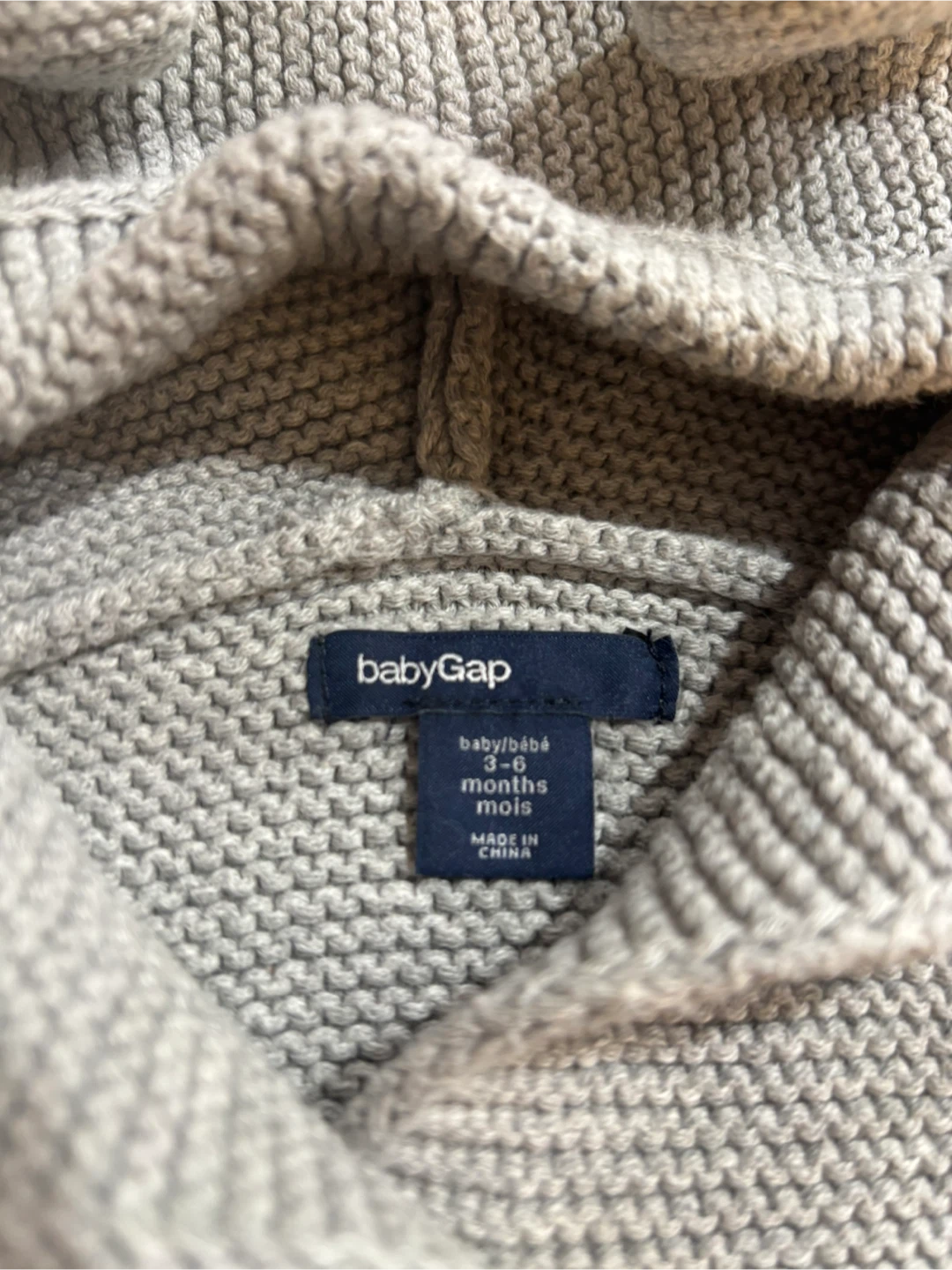 Gap Baby Brannan Bear Knit Cardigan w/Hood 3-6 Months - photo 2