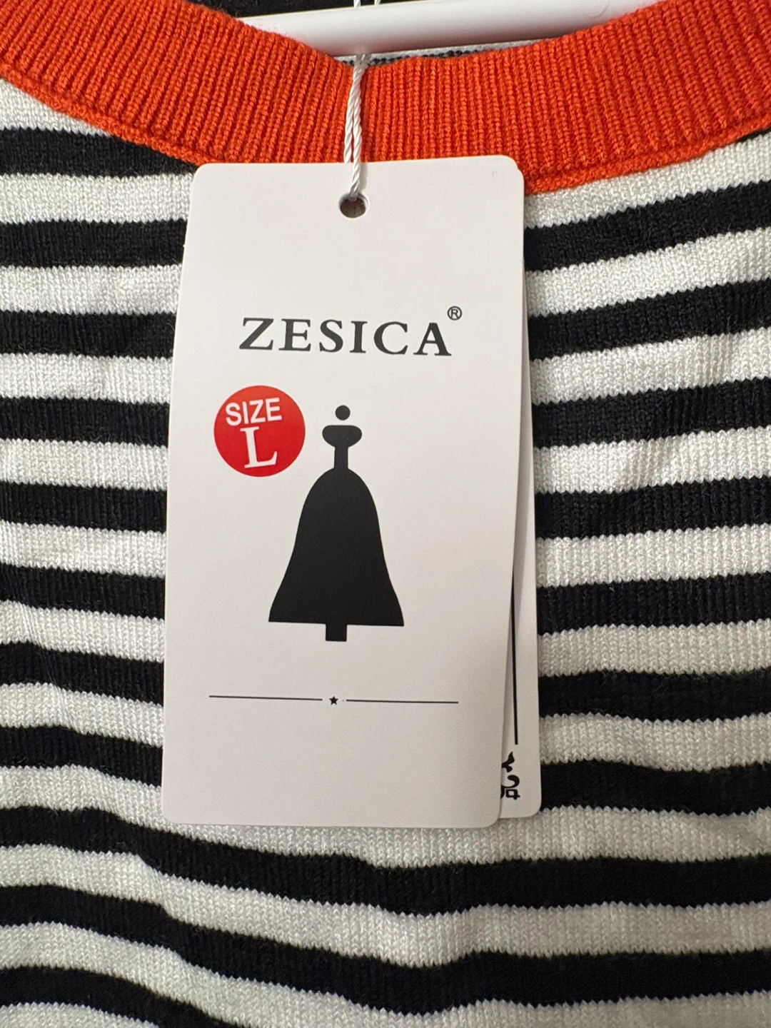 Zesica Striped Sweater - Size L - photo 5