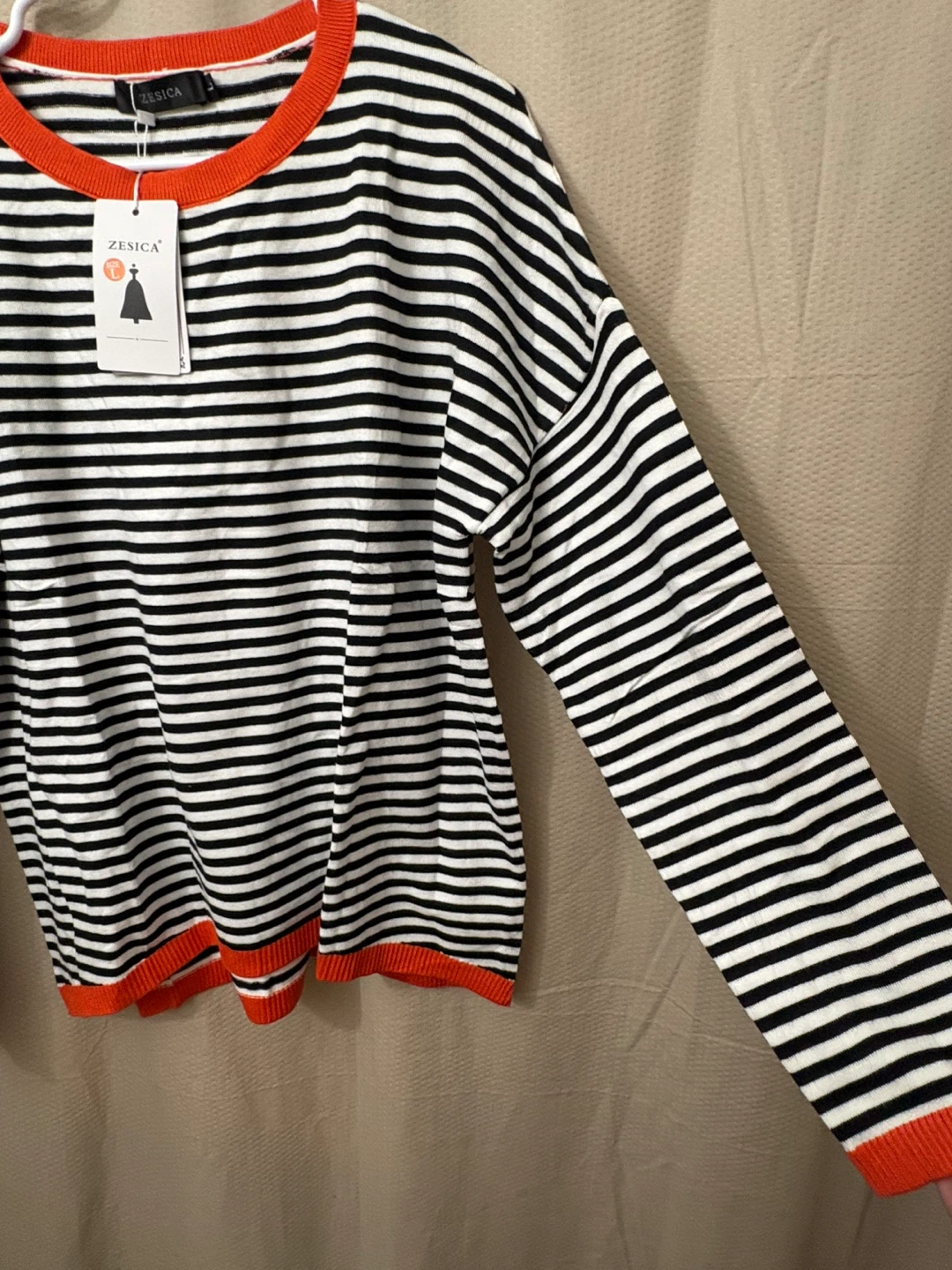 Zesica Striped Sweater - Size L - photo 3
