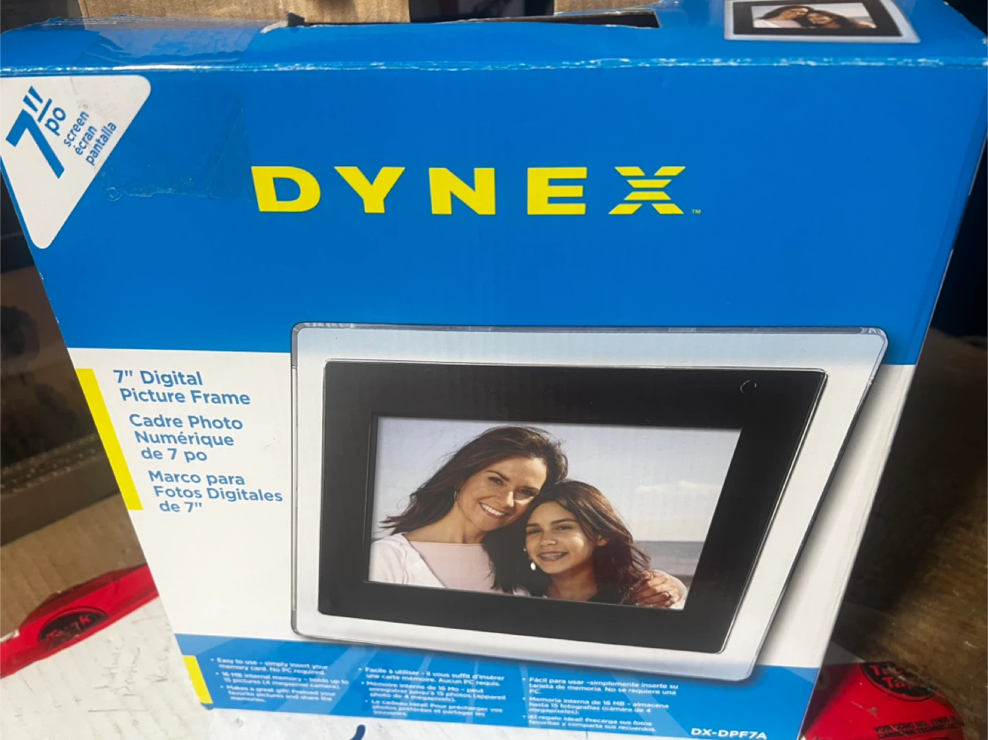 For sale Dynex 7” picture frame with remote