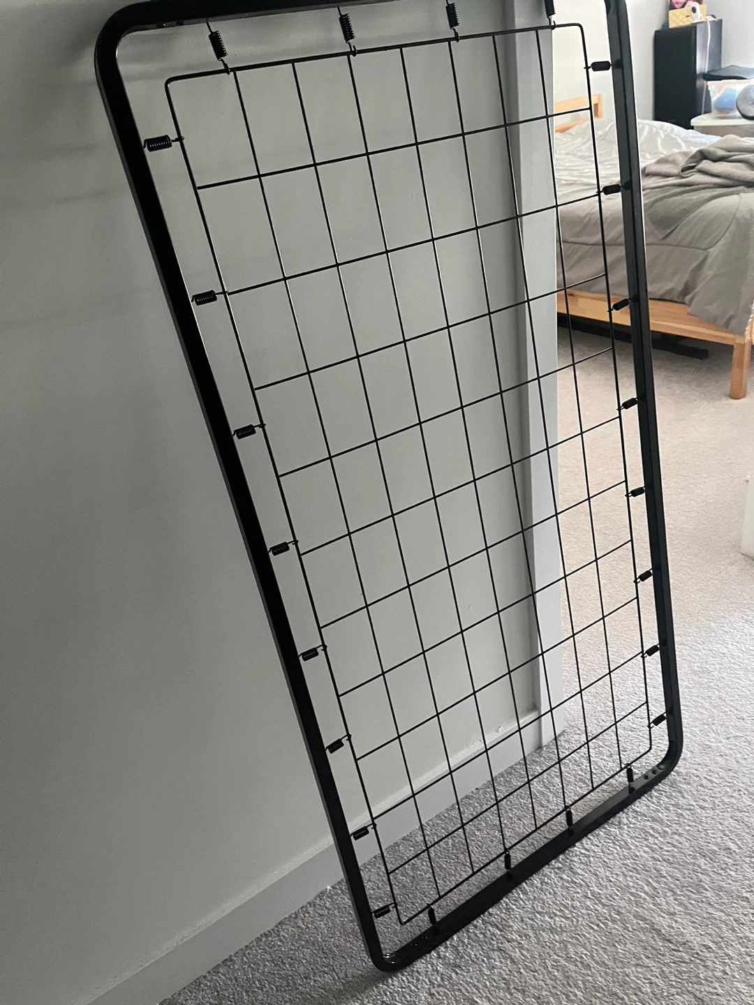 Black Metal Bed Frame Base - photo 2
