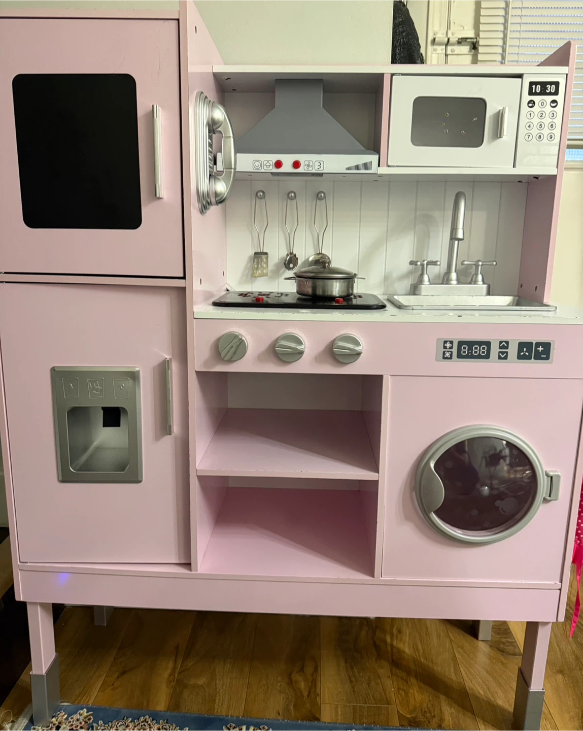 Pink Play Kitchen with Accessories