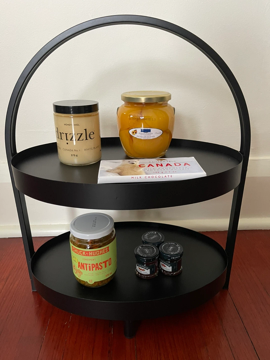 🏆 Decorative Metal Display Stand Black