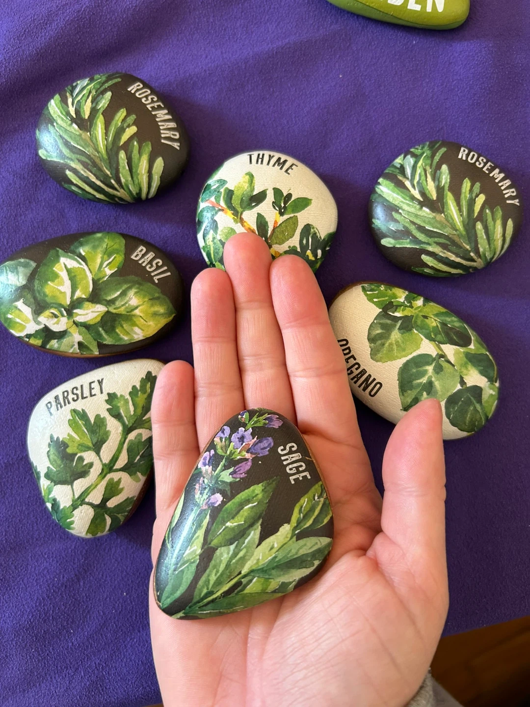 Stone Herb Garden Markers - photo 2