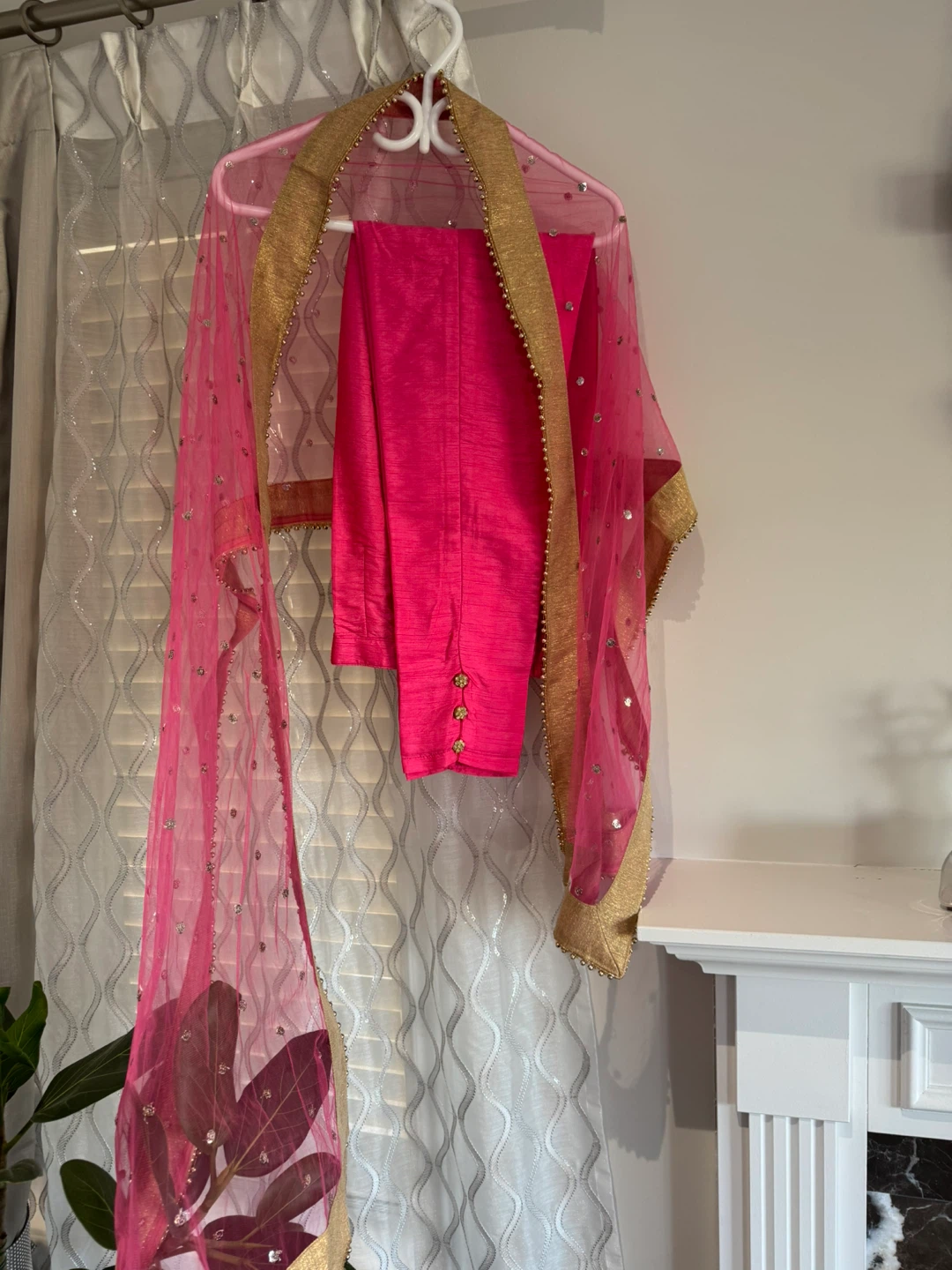 Jainco Pink Embroidered Salwar Kameez Set with Dupatta - photo 4