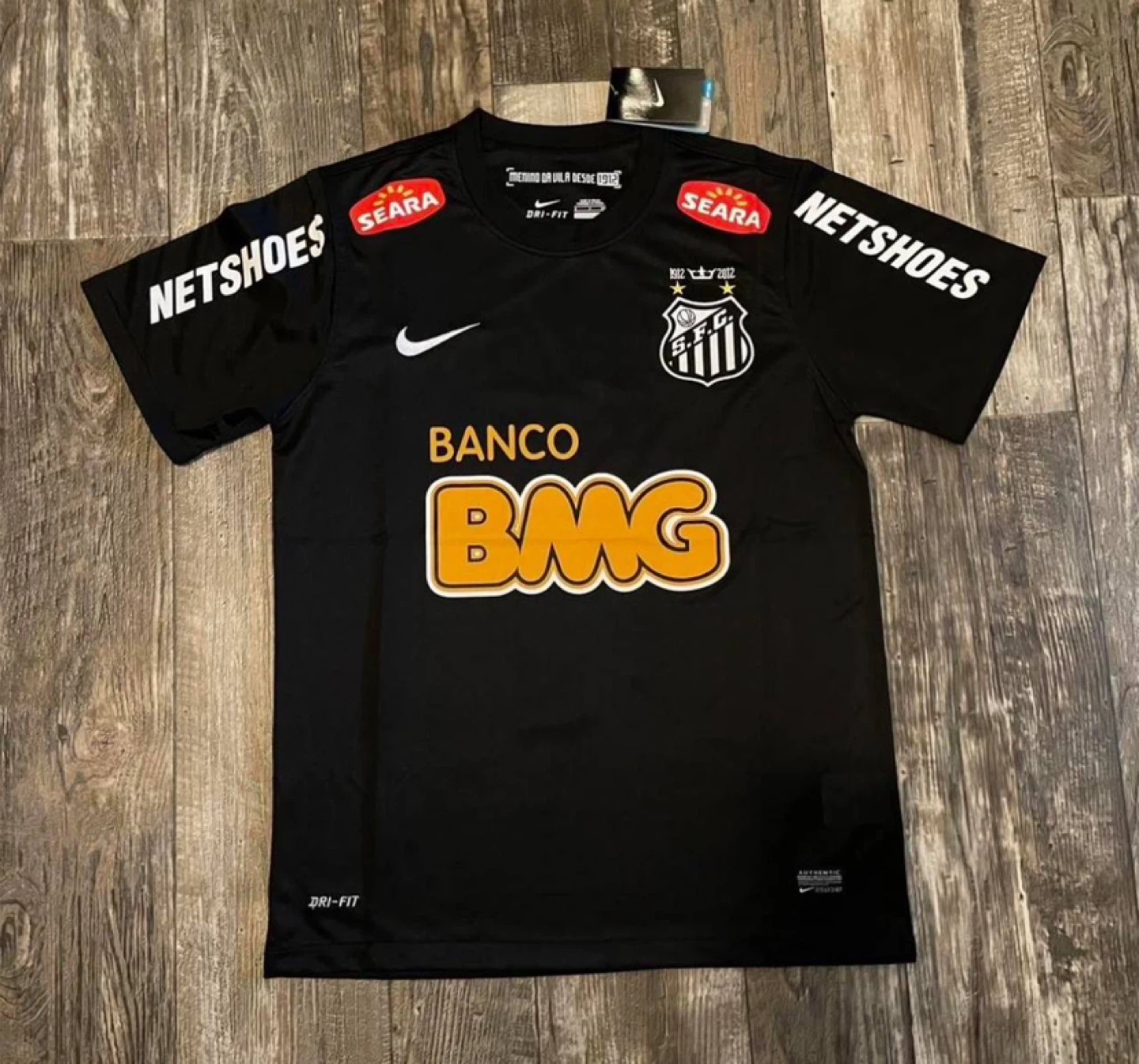 Neymar Jr Santos FC #11 2012/2013 Black Soccer Jersey