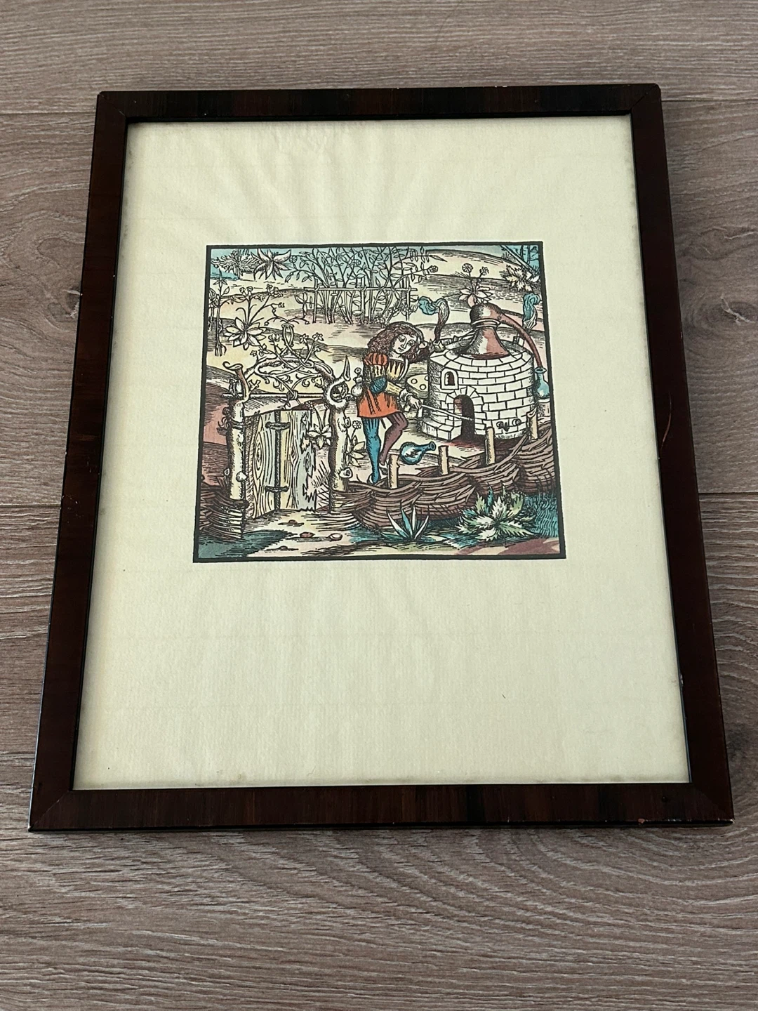 🏆Vintage Hans Weiditz Alchemist Woodcut – Fine Art Print
