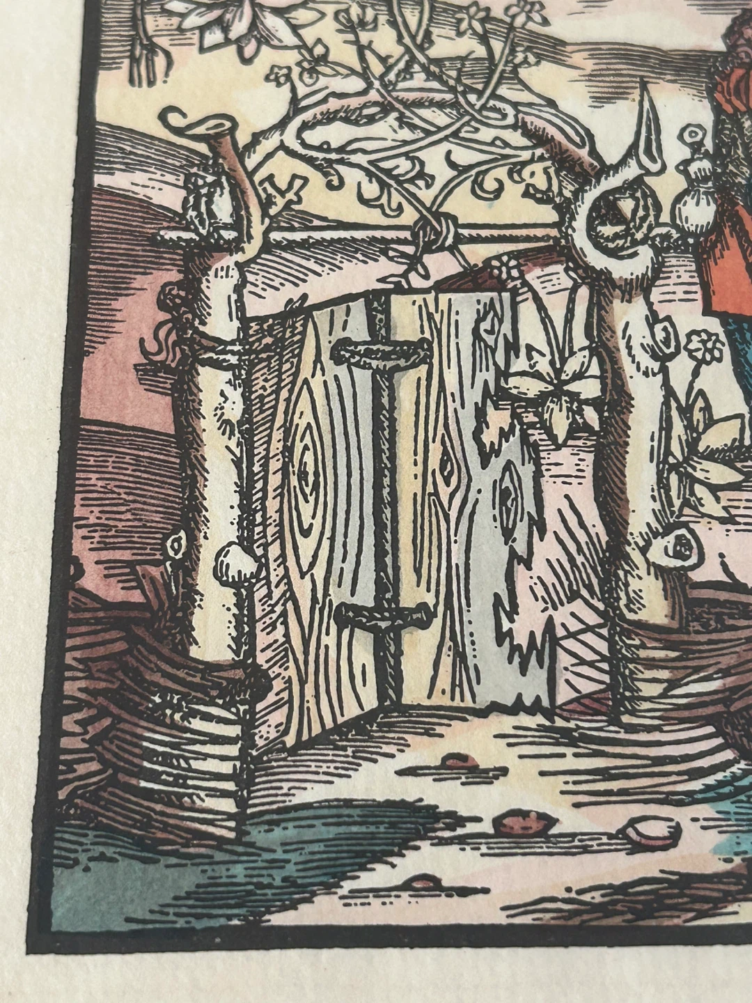 🏆Vintage Hans Weiditz Alchemist Woodcut – Fine Art Print - photo 4