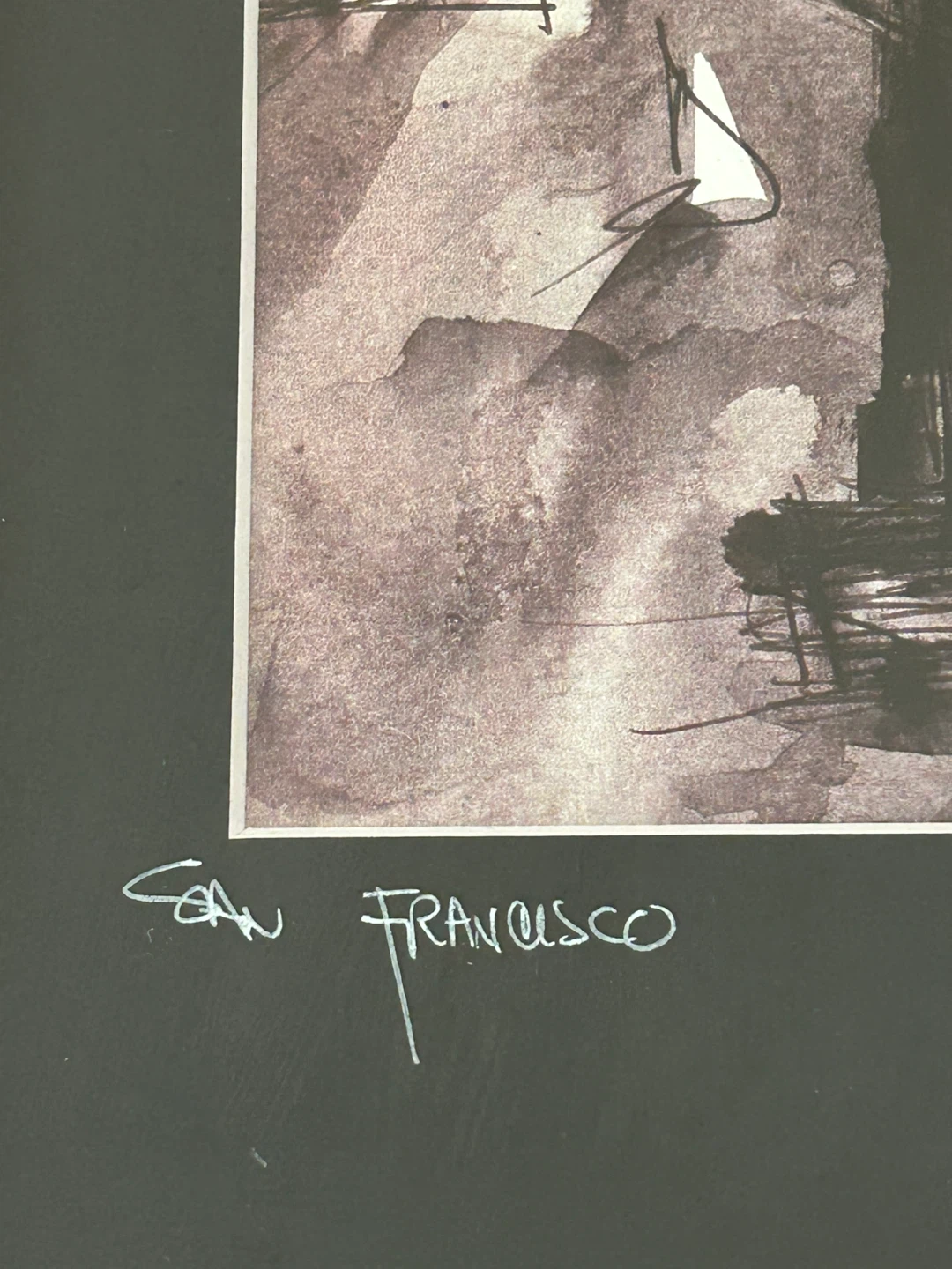 Signed Eduardo Guzman San Francisco Art Print 🏆 - photo 2