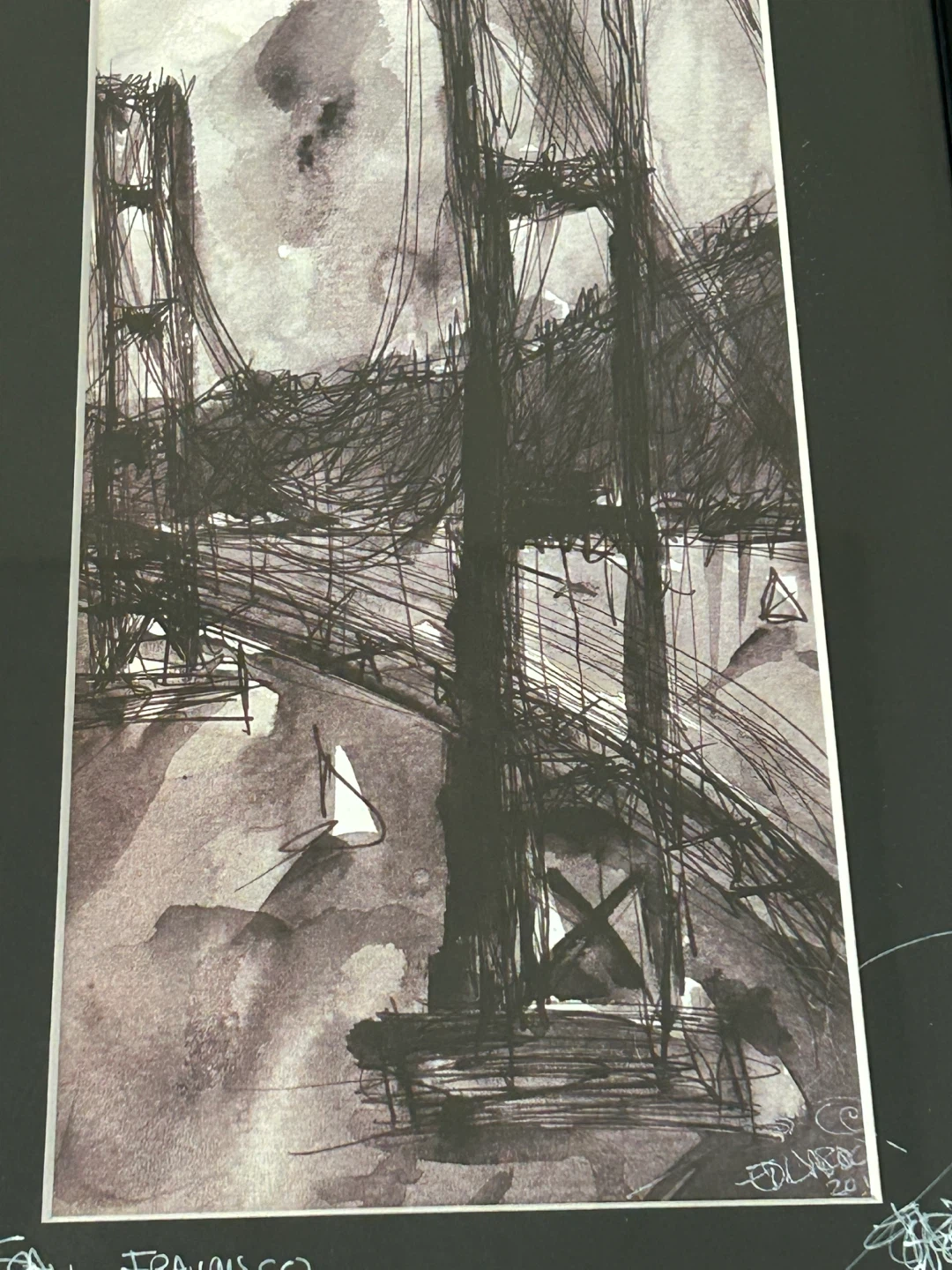Signed Eduardo Guzman San Francisco Art Print 🏆 - photo 4