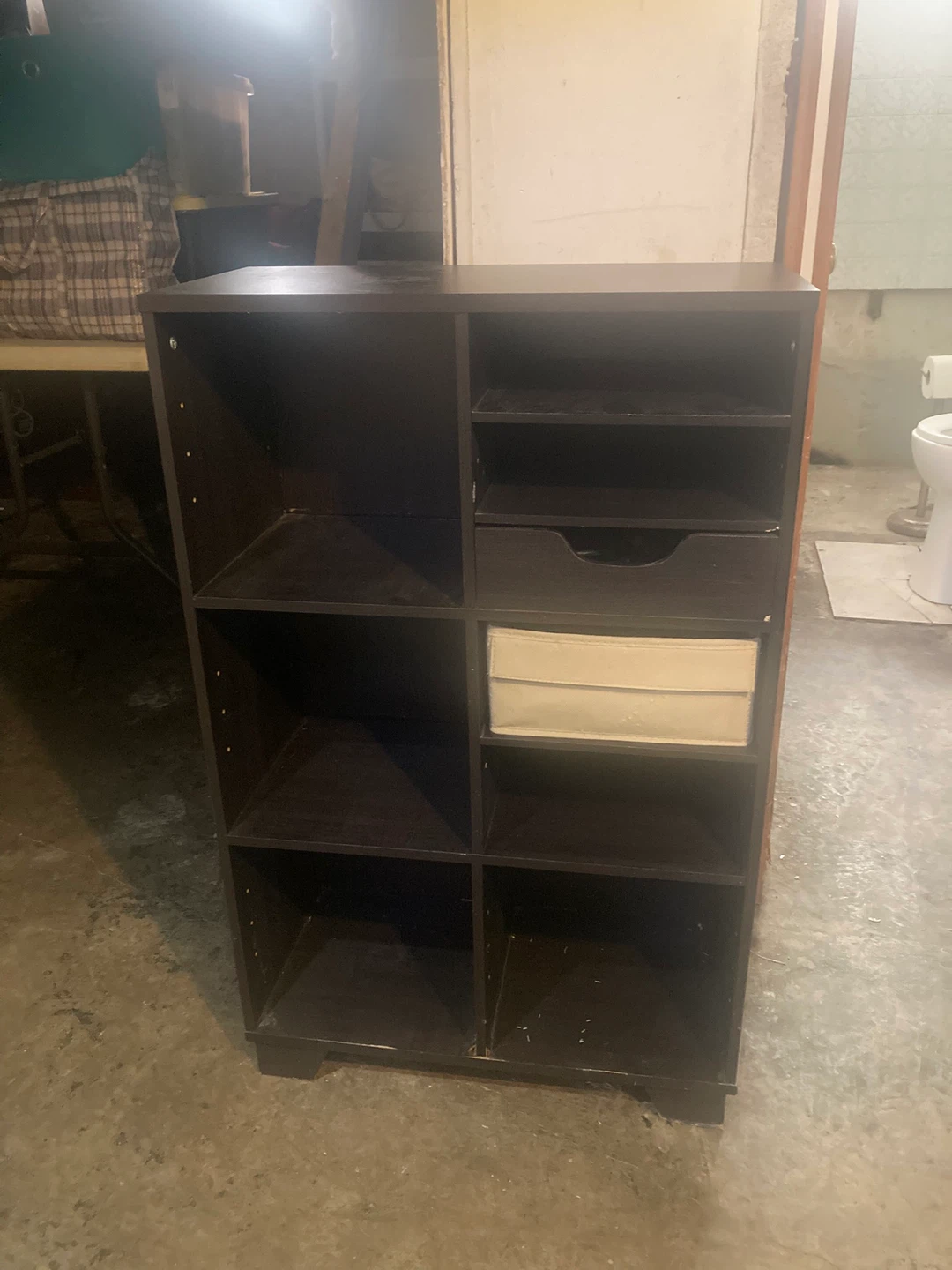 8-Cube Storage Shelf with Drawer 🏆