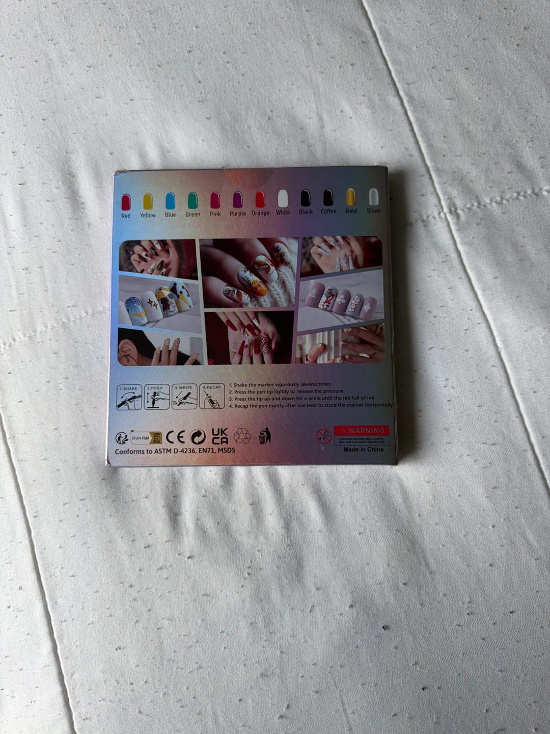 12 Color Nail Art Marker Pens Set - photo 2