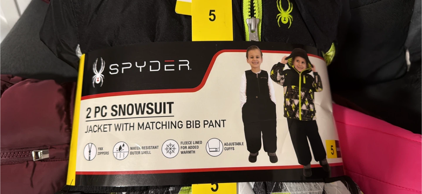 NEw Size 5 Spyder 2-Piece Snowsuit - Jacket and Bib Pants