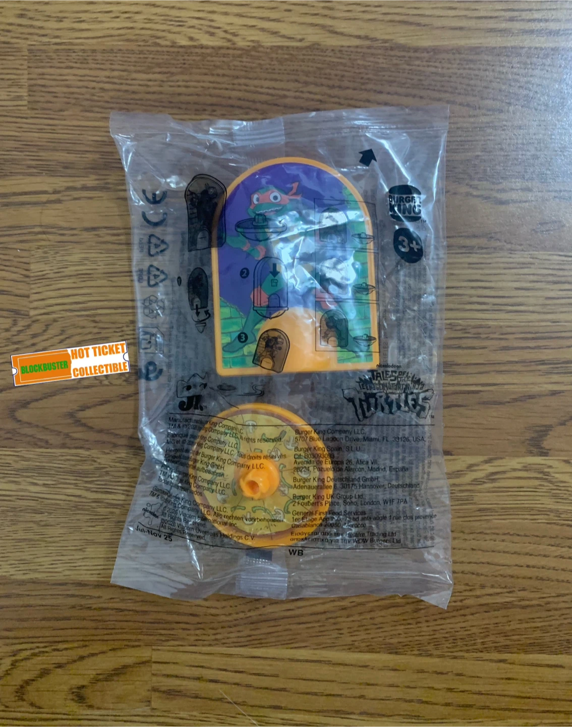 Burger King - TMNT King Jr. Toy (Michelangelo Spinning Top)