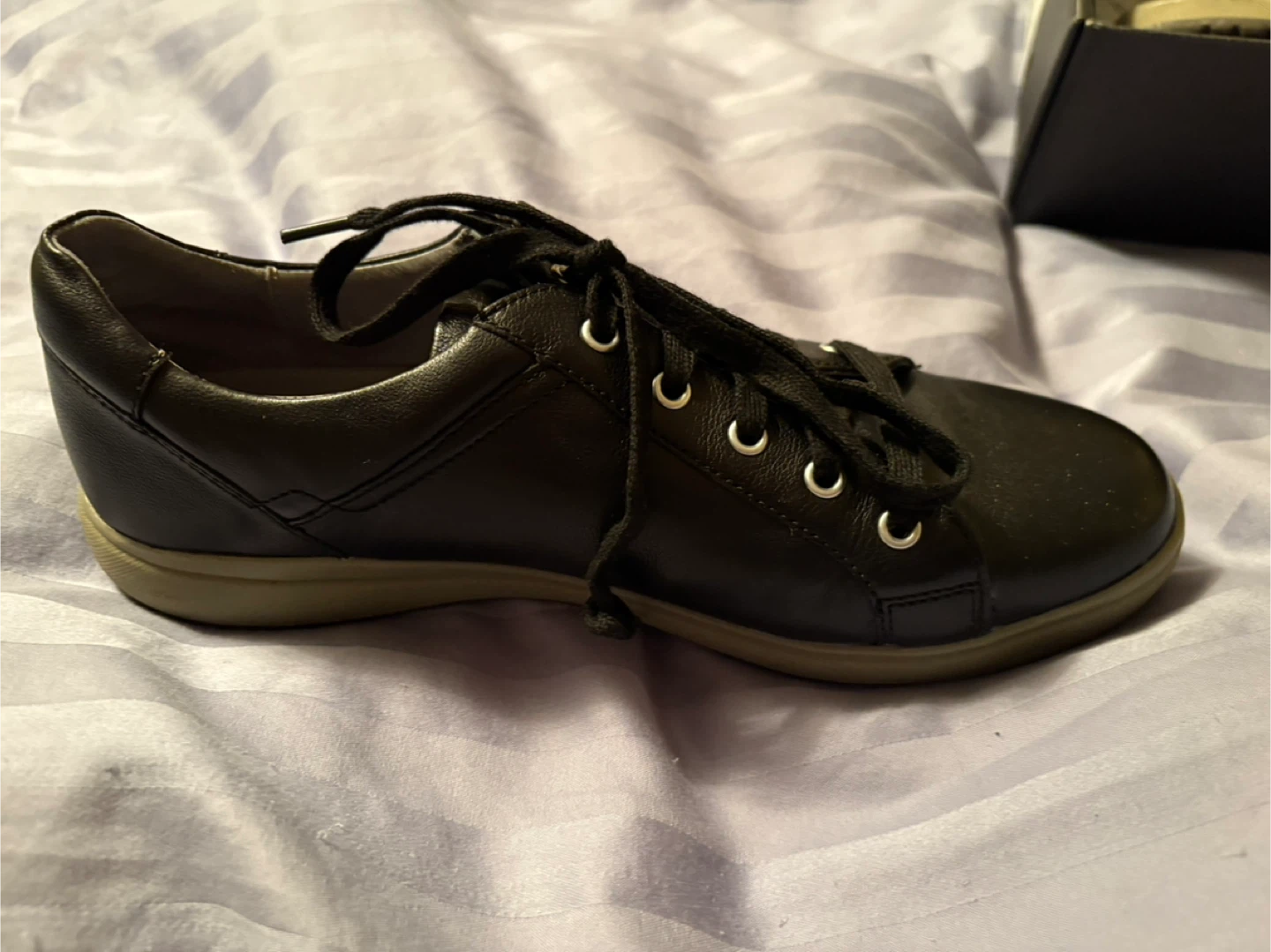 Josef Seibel Black Leather Sneakers Size 39 - photo 4