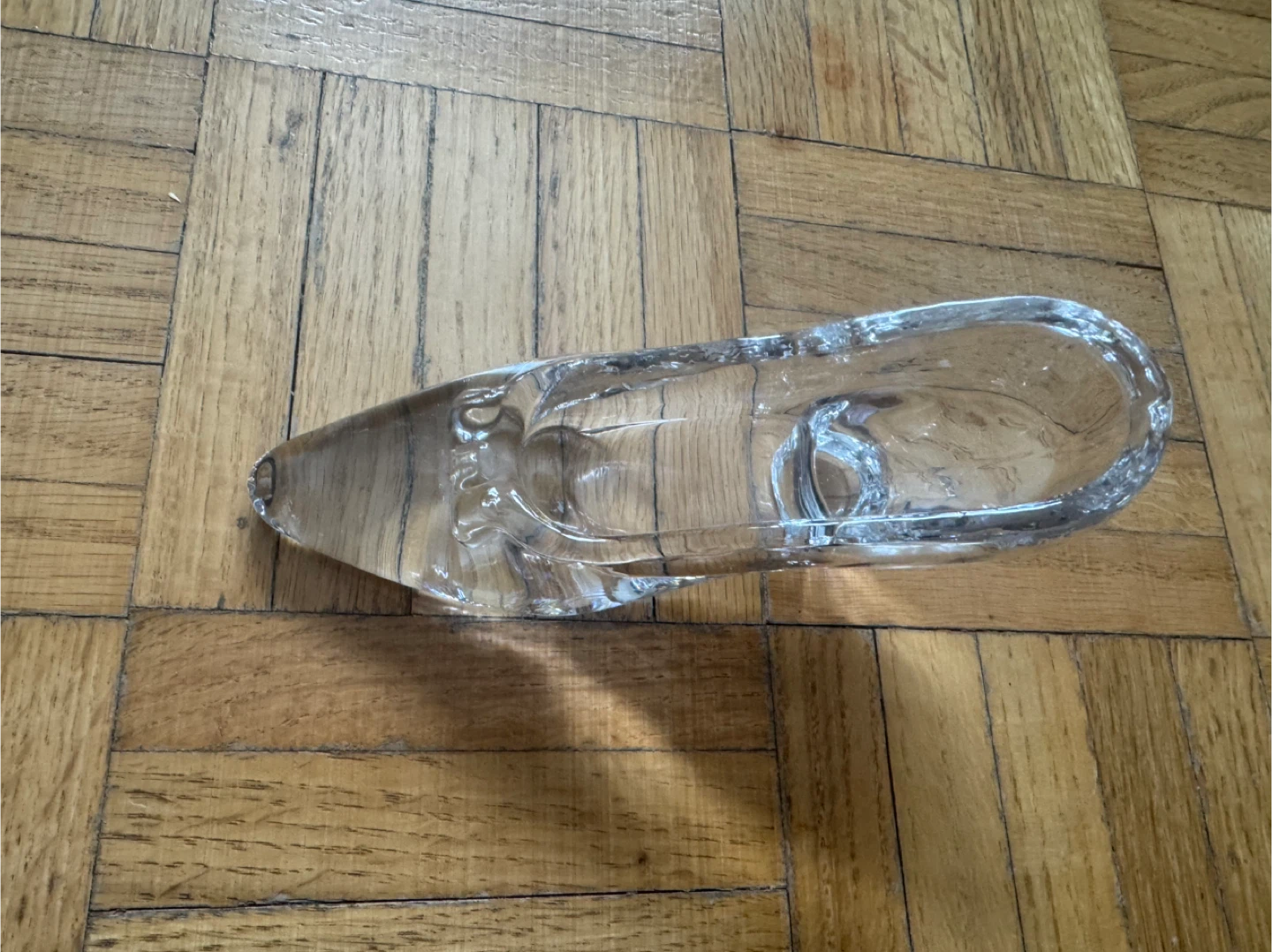 Clear Glass High Heel Shoe - photo 2