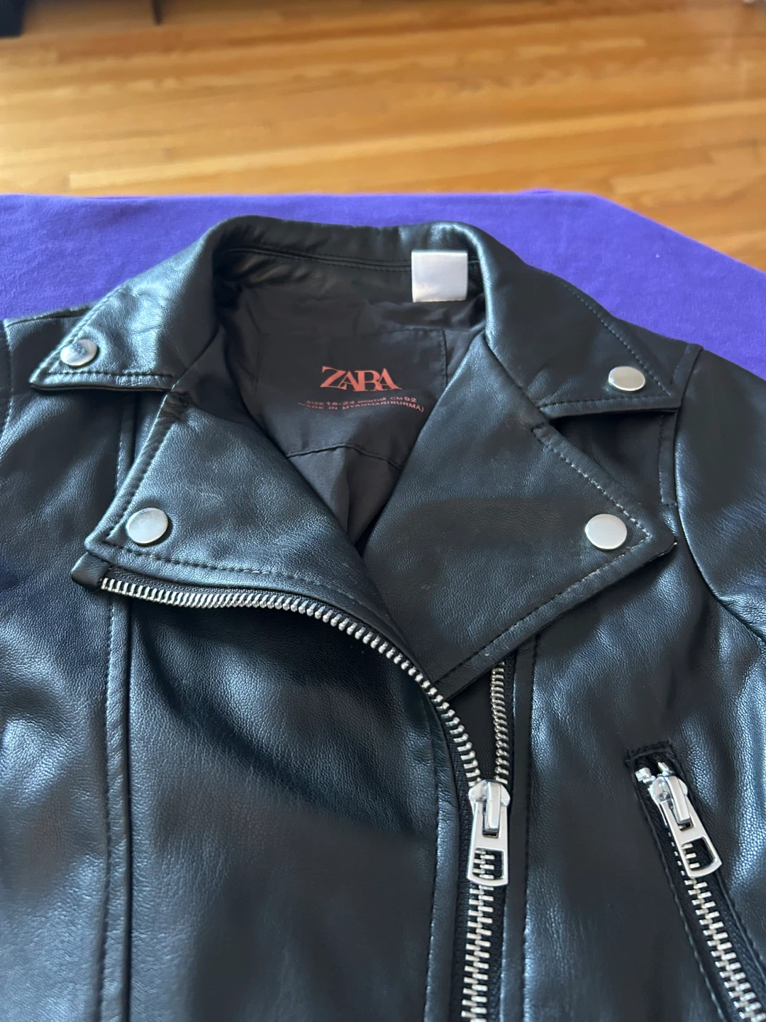 Zara Faux Leather Moto Jacket - photo 2