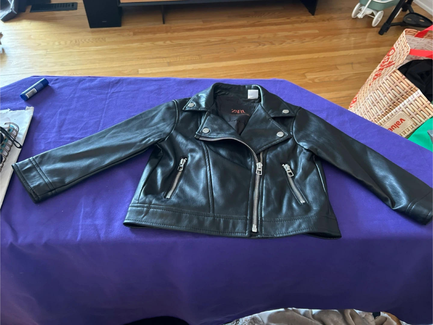 Zara Faux Leather Moto Jacket - photo 3