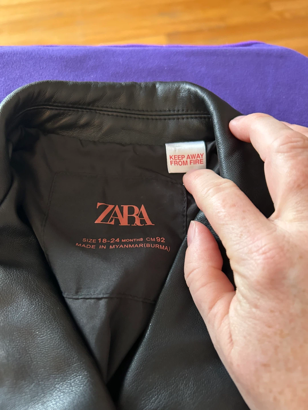 Zara Faux Leather Moto Jacket