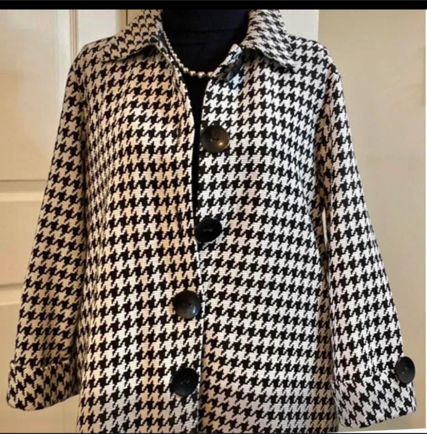 NEW Shannon Passero Houndstooth Coat Size M - photo 2
